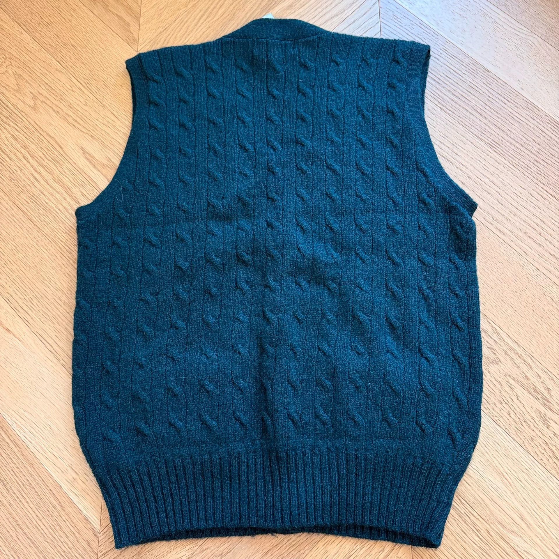 RLX Ralph Lauren Classic Wool Cable Knit Vest Sweater Size US L / EU 52-54 / 3 - 6 Thumbnail