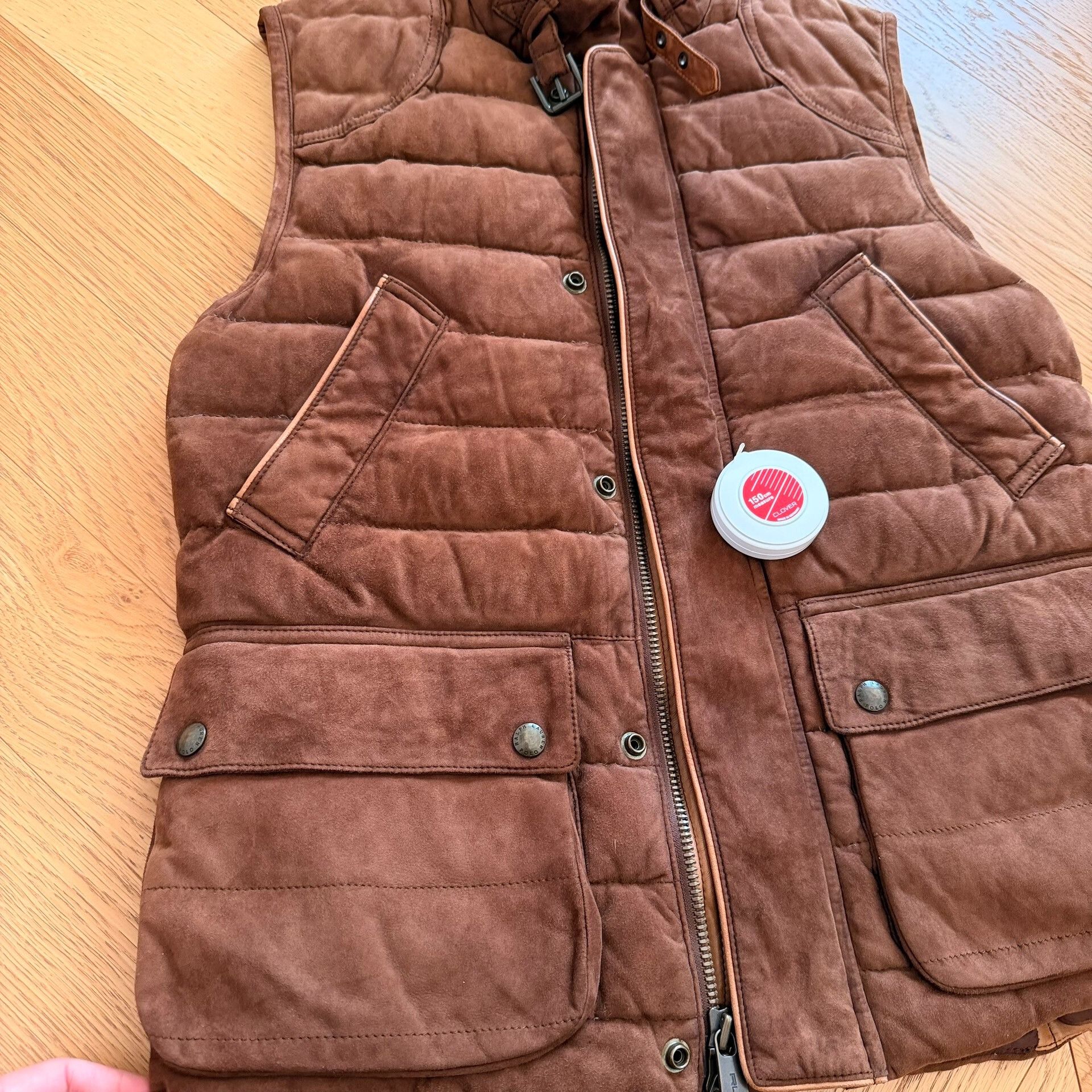 RLX Ralph Lauren RLX Goat Suede Outdoor Down Vest Size US S / EU 44-46 / 1 - 2 Thumbnail