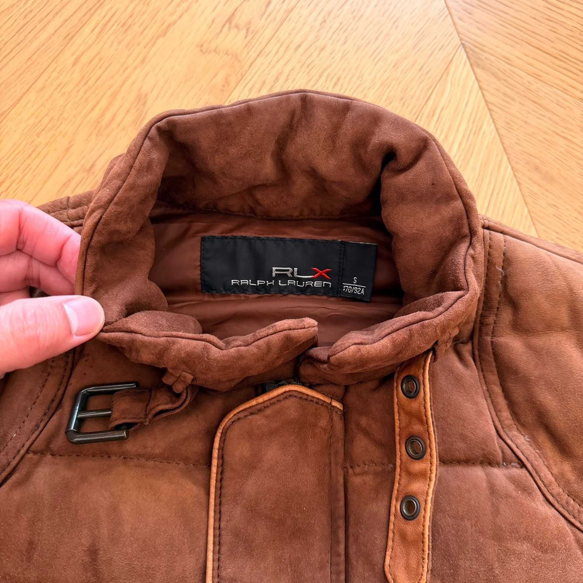 RLX Ralph Lauren RLX Goat Suede Outdoor Down Vest Size US S / EU 44-46 / 1 - 6 Thumbnail