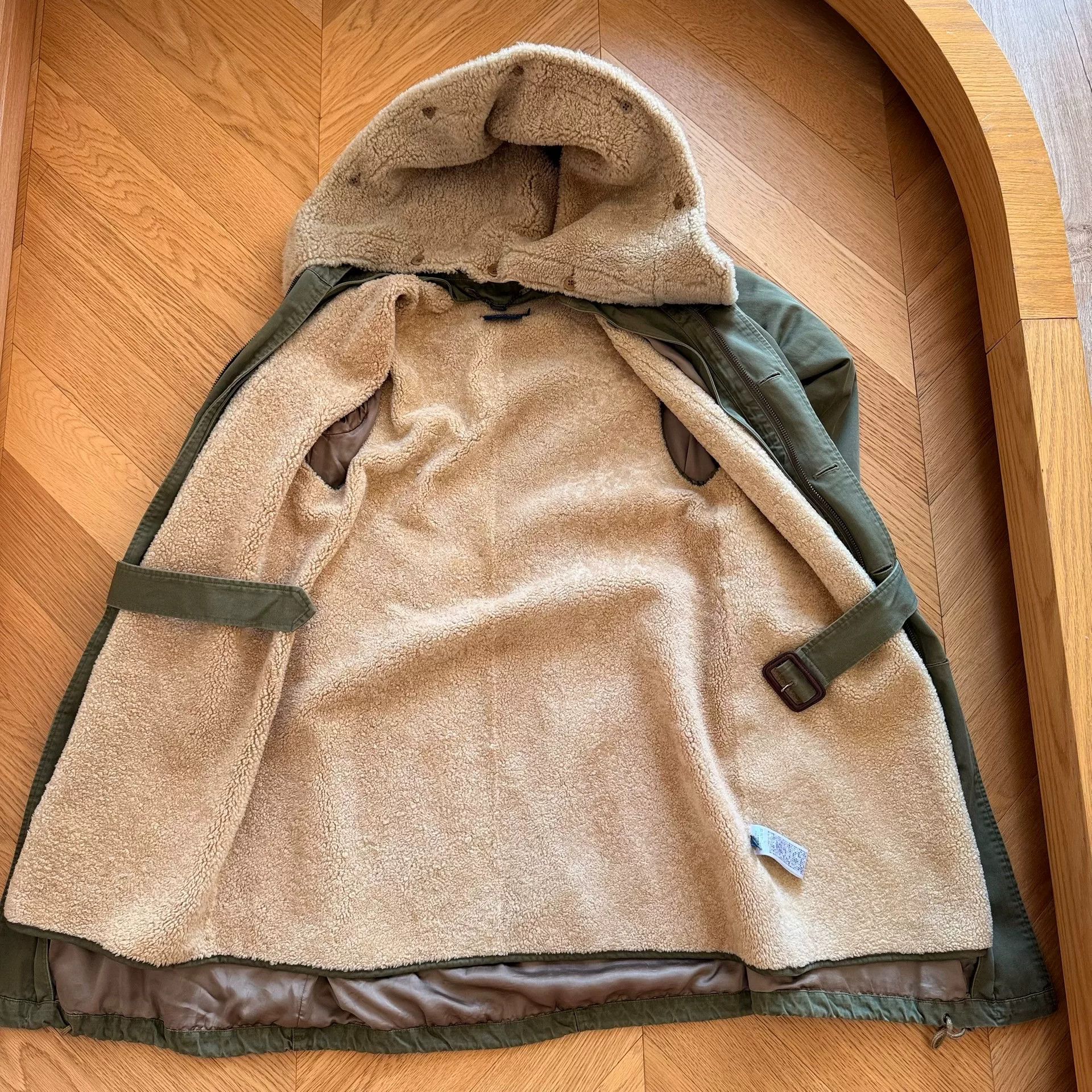 RLX Ralph Lauren Vintage Sheepskin Detachable Parka Jacket Size S / US 4 / IT 40 - 3 Thumbnail