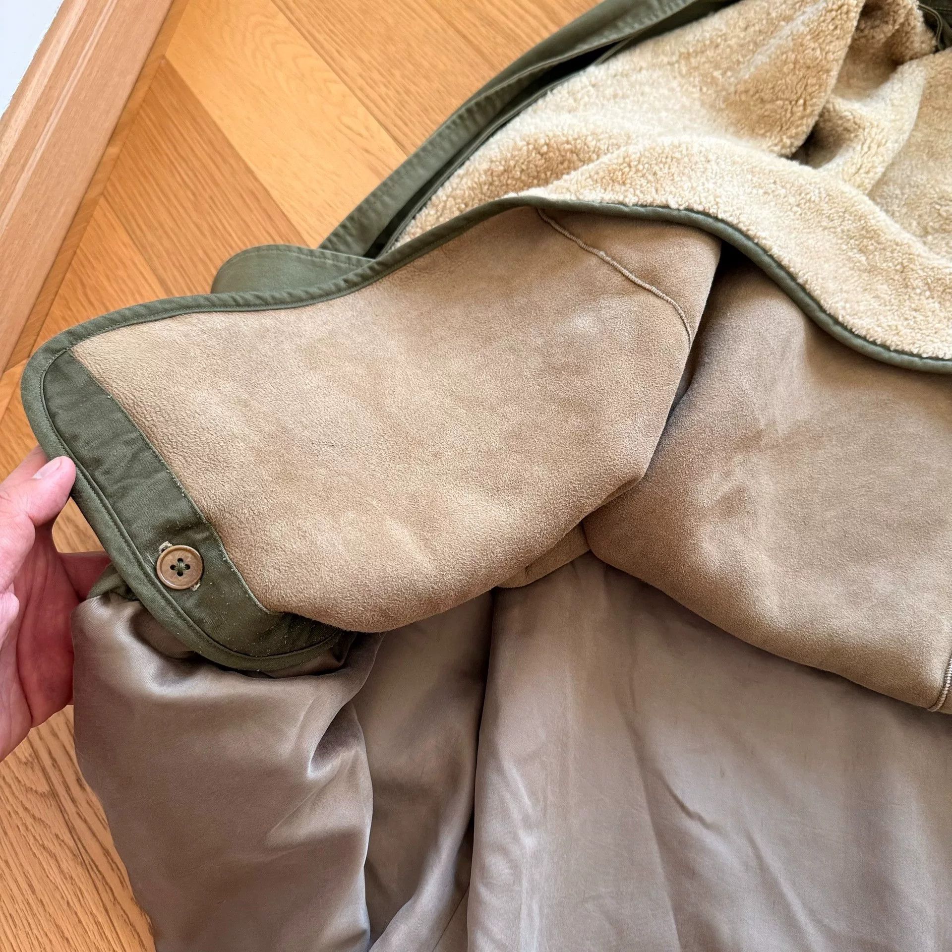 RLX Ralph Lauren Vintage Sheepskin Detachable Parka Jacket Size S / US 4 / IT 40 - 6 Thumbnail