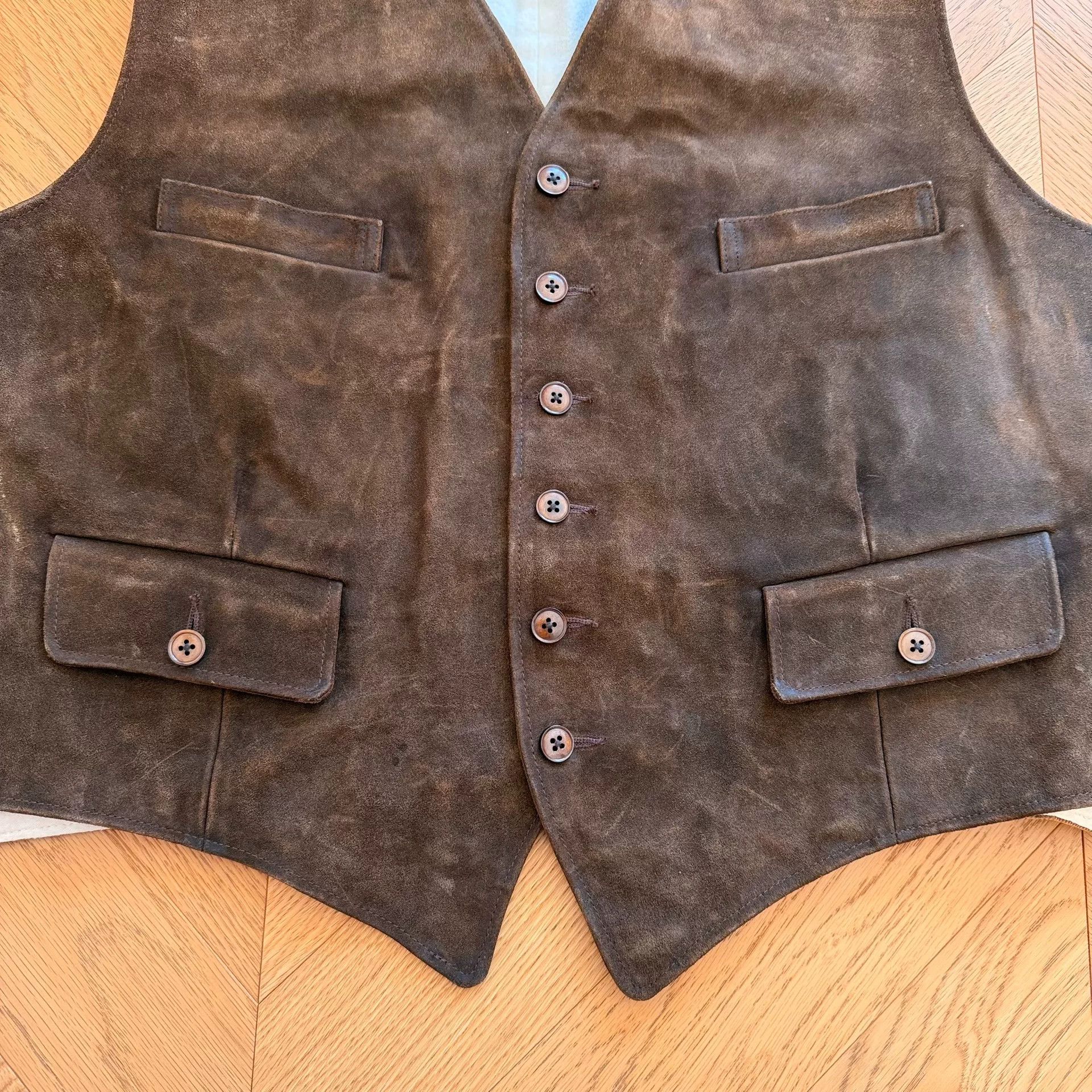 RLX Ralph Lauren Vintage Ralph Lauren Leather Hunting Vest Size US XL / EU 56 / 4 - 8 Thumbnail