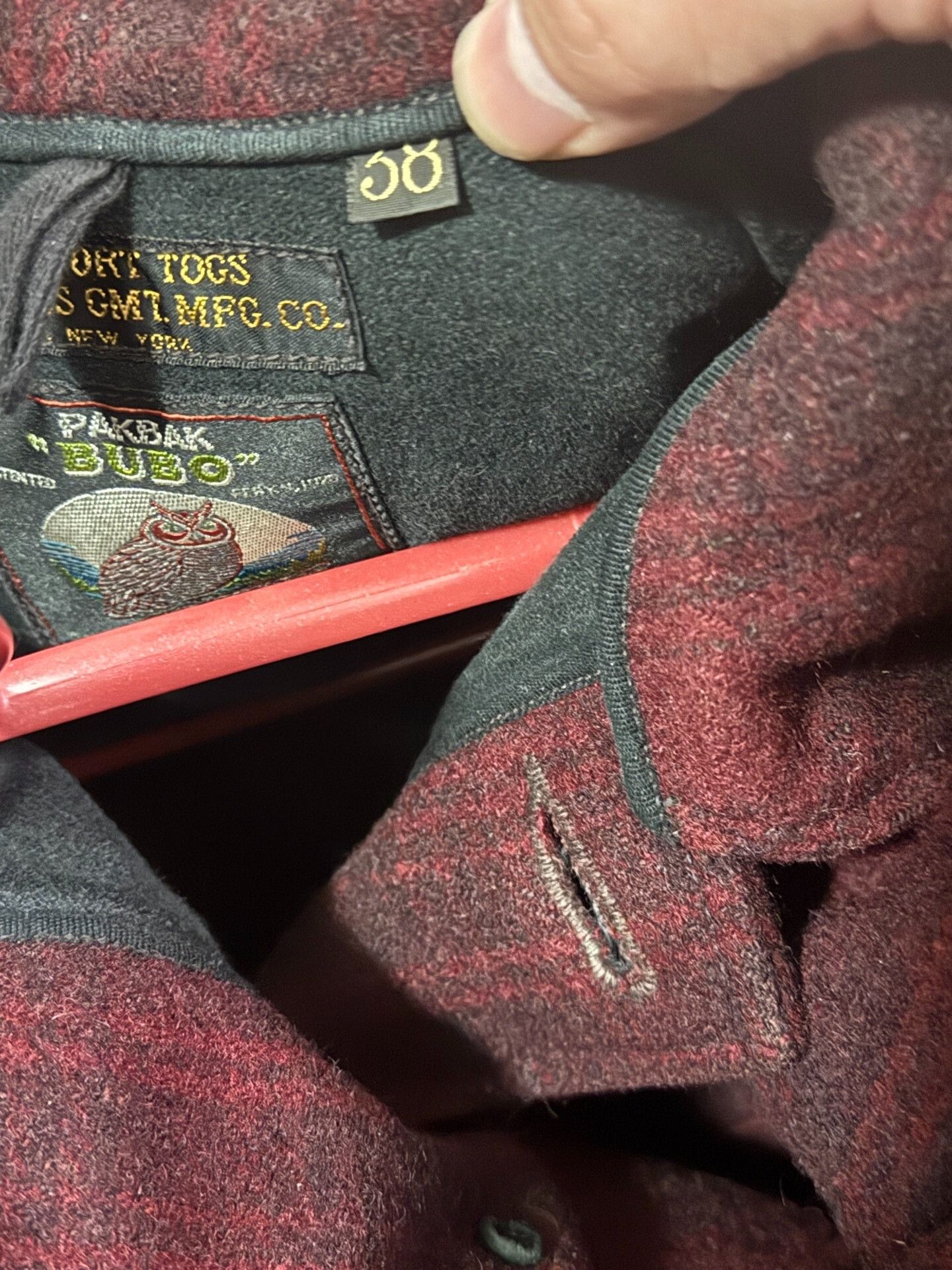 Freewheelers Heavy Wool Hunting Jacket in Burgundy Size US M / EU 48-50 / 2 - 5 Thumbnail