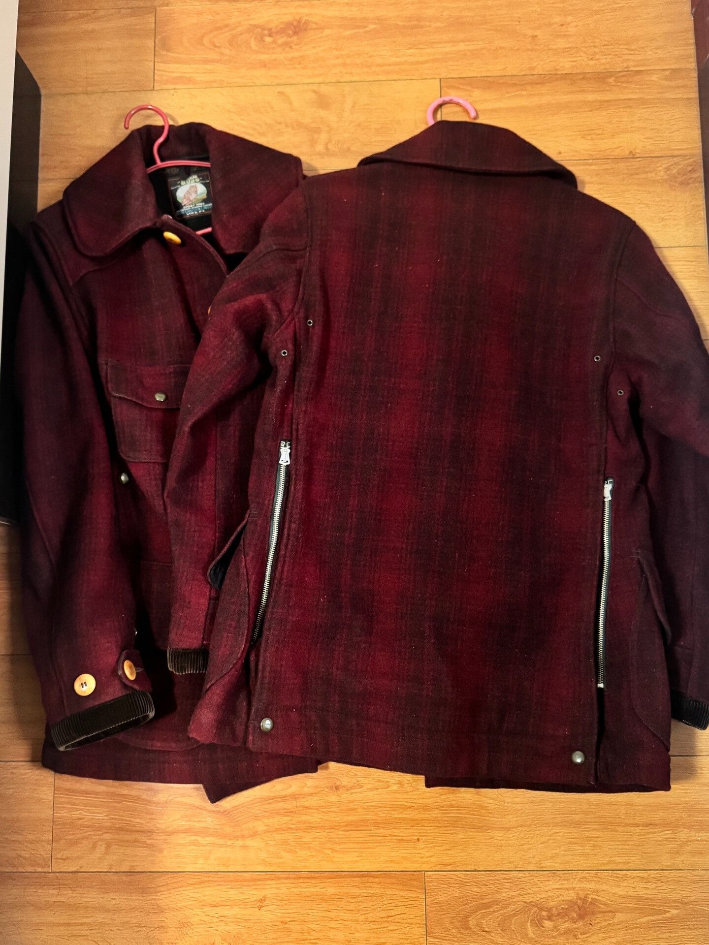 Freewheelers Heavy Wool Hunting Jacket in Burgundy Size US M / EU 48-50 / 2 - 2 Thumbnail