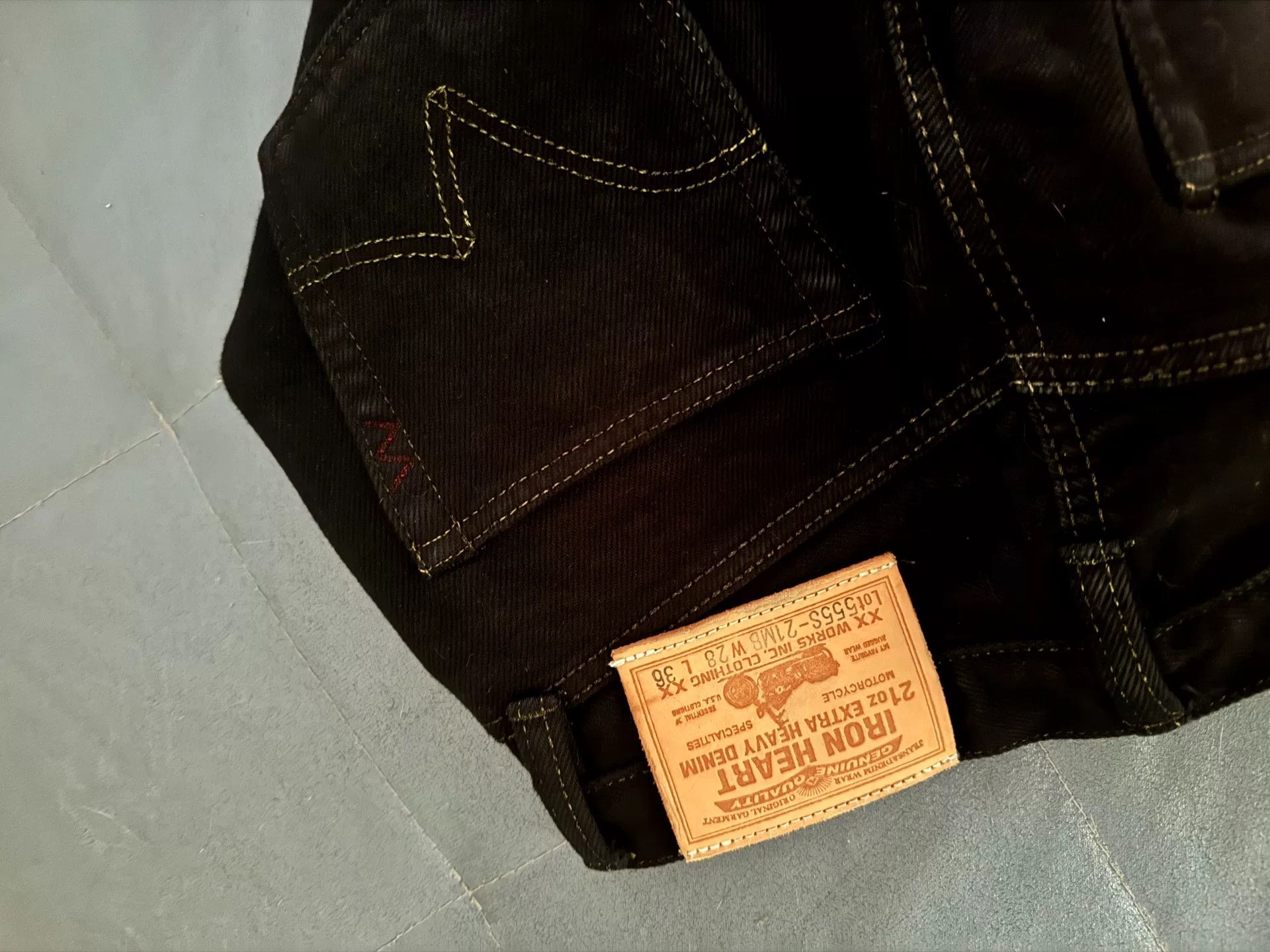 Iron Heart Iron Heart 555S-MB Black Denim Jeans Size US 28 / EU 44 - 4 Thumbnail