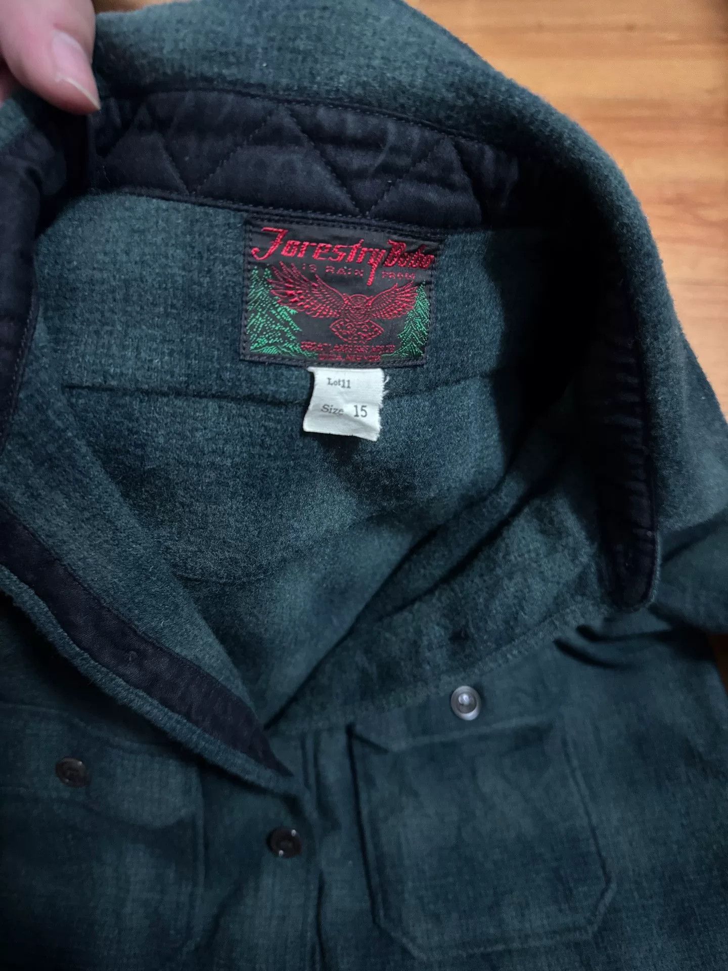 Freewheelers Heavyweight Wool Hunting Shirt in Green Size US M / EU 48-50 / 2 - 3 Thumbnail