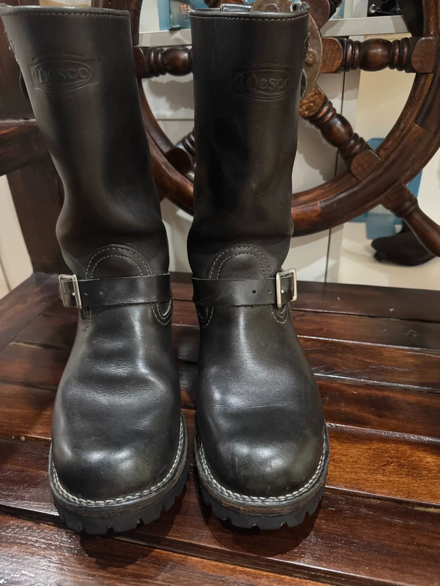 WESCO Wesco Boss Black Engineer Boots for Sale Size US 8 / EU 41 - 2 Thumbnail
