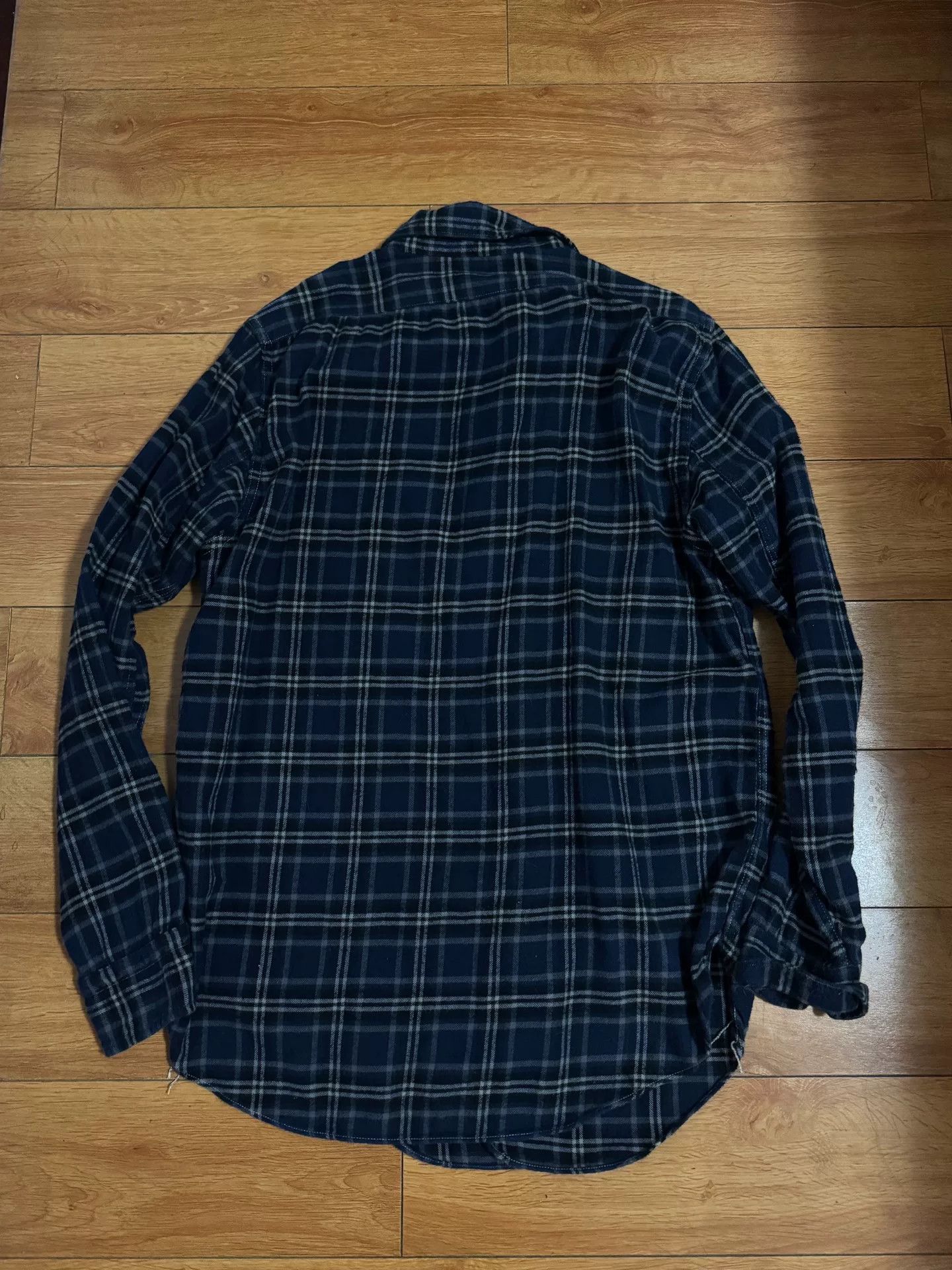 Freewheelers Navy Gray Flannel Shirt Size 16 Size US L / EU 52-54 / 3 - 2 Thumbnail