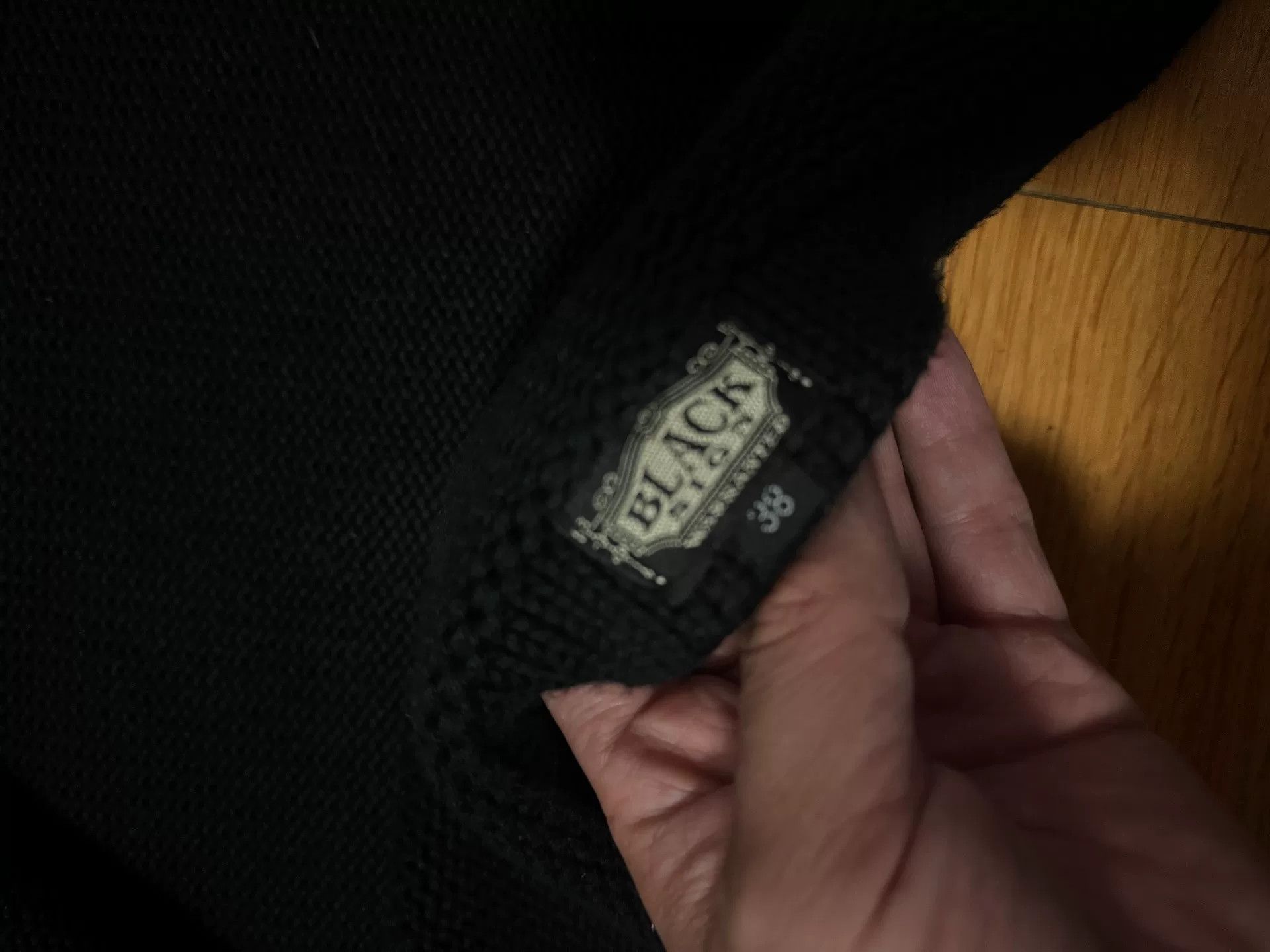 BLACK SIGN Black Knitted Double-Breasted Cardigan Size US M / EU 48-50 / 2 - 5 Thumbnail