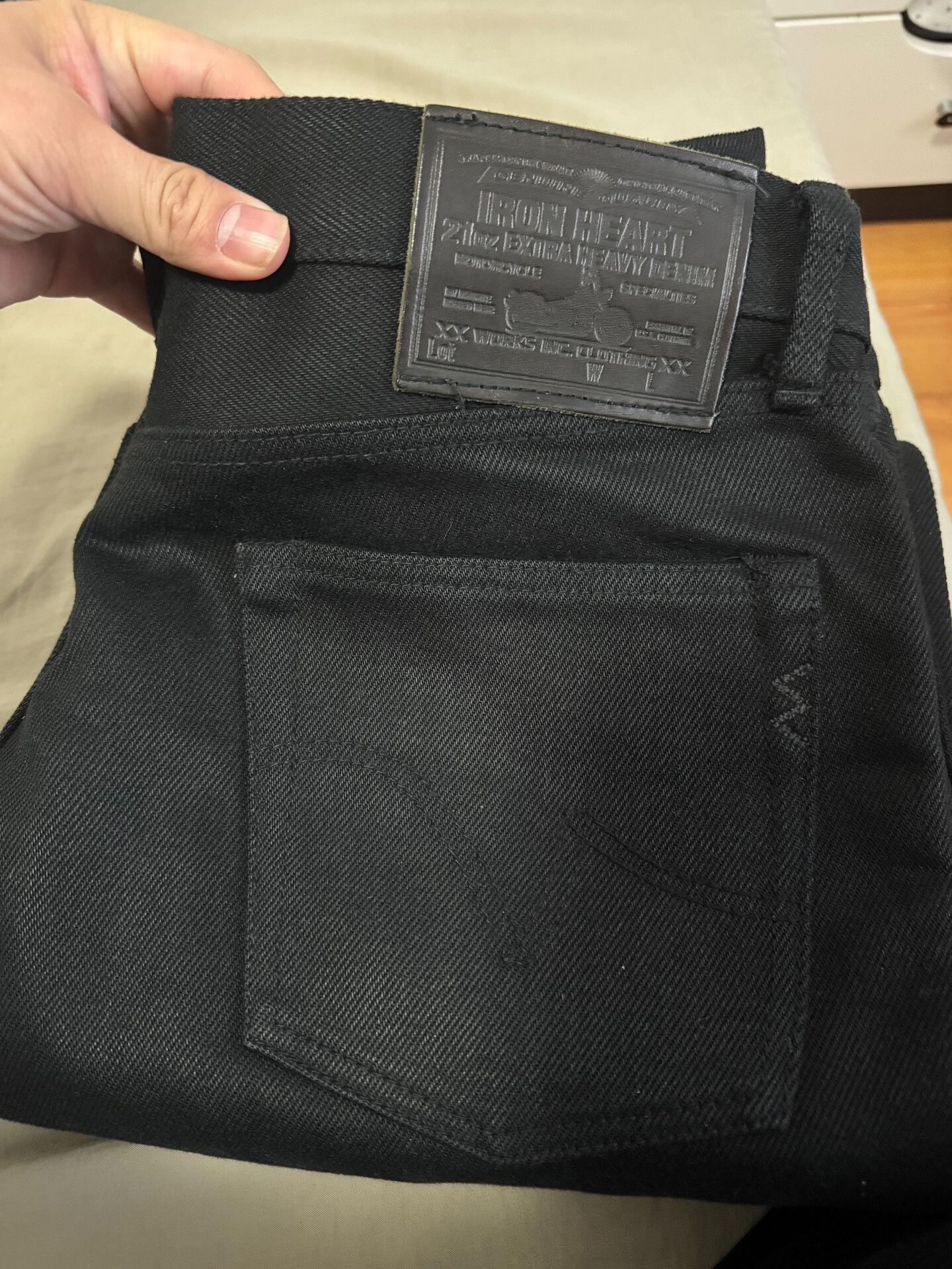 Iron Heart Iron Heart Black Denim Jeans 9634z Size US 34 / EU 50 - 5 Thumbnail