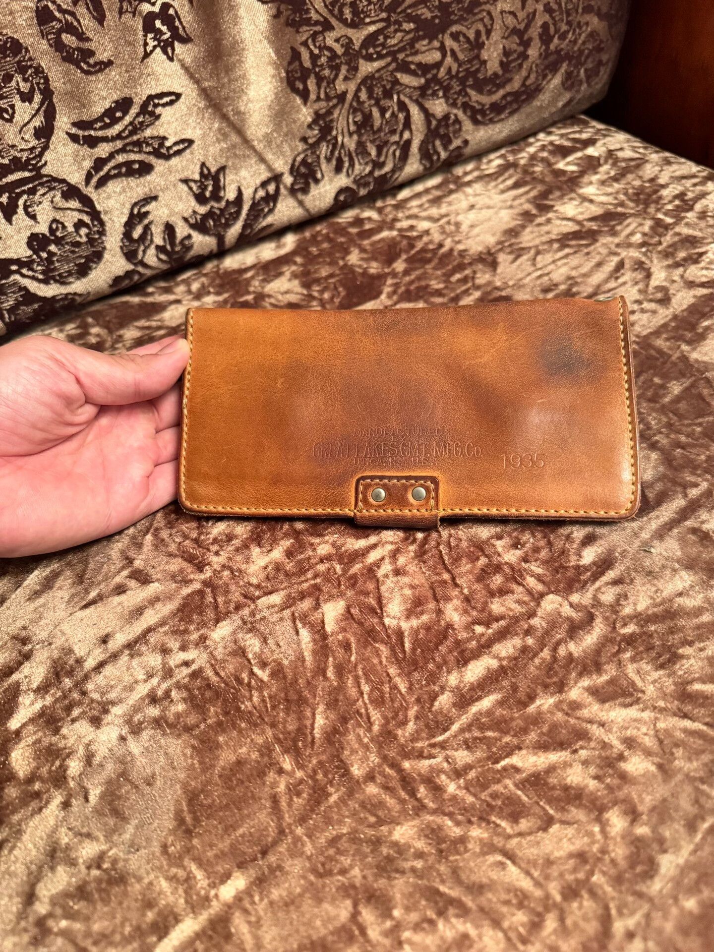 Freewheelers Freewheelers Long Wallet in Natural Leather Size ONE SIZE - 3 Thumbnail