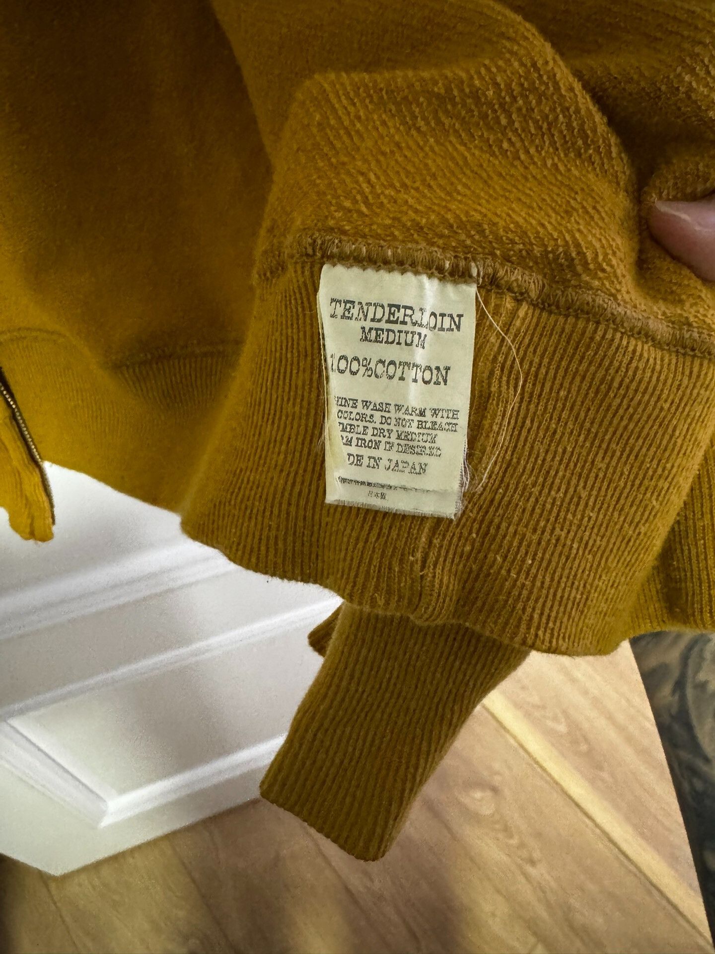 Tender Co. Vintage Mustard Yellow Zip-Up Hoodie Size US M / EU 48-50 / 2 - 6 Thumbnail