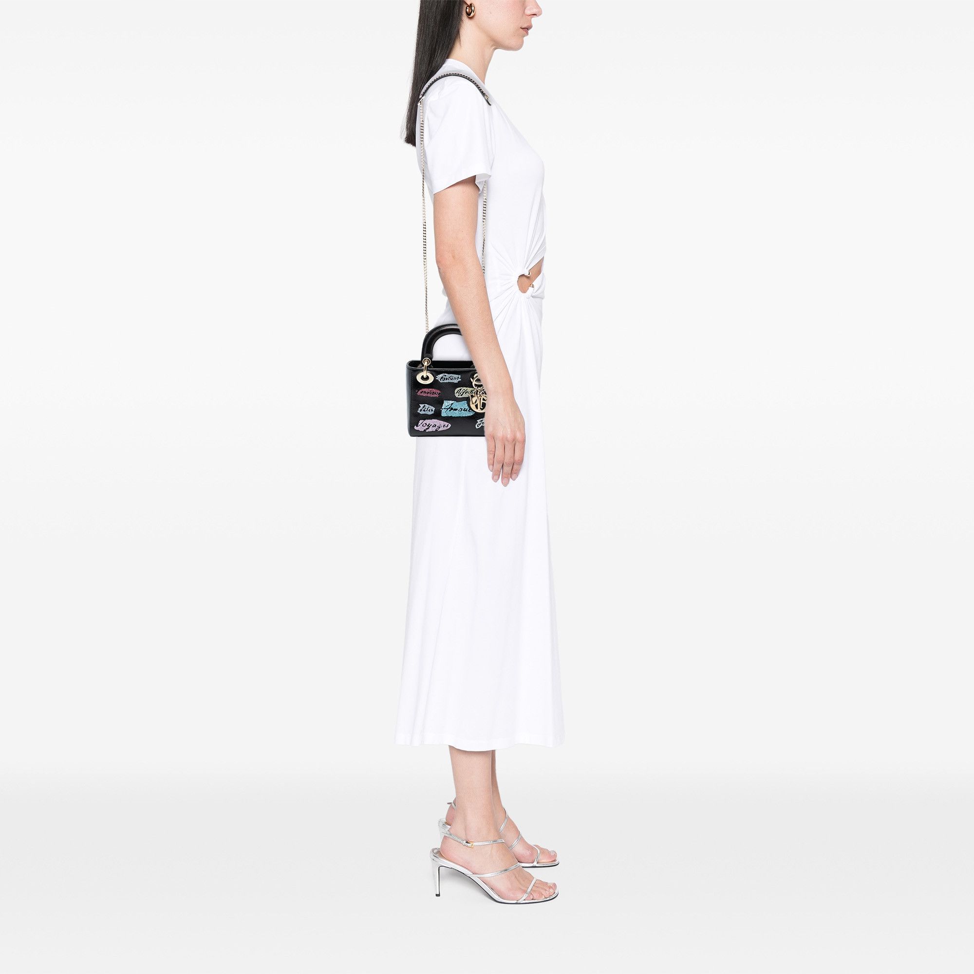 Dior Dior Mini Calfskin Beaded Lady Dior Size ONE SIZE - 7 Thumbnail