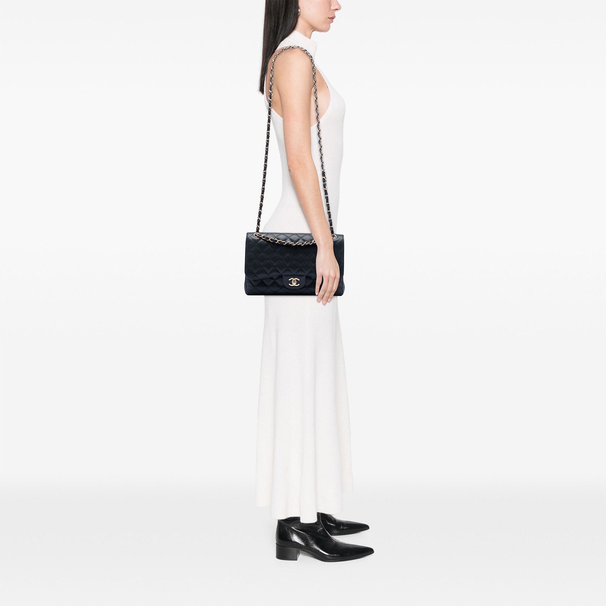 Chanel Chanel Jumbo Classic Caviar Double Flap Size ONE SIZE - 7 Thumbnail