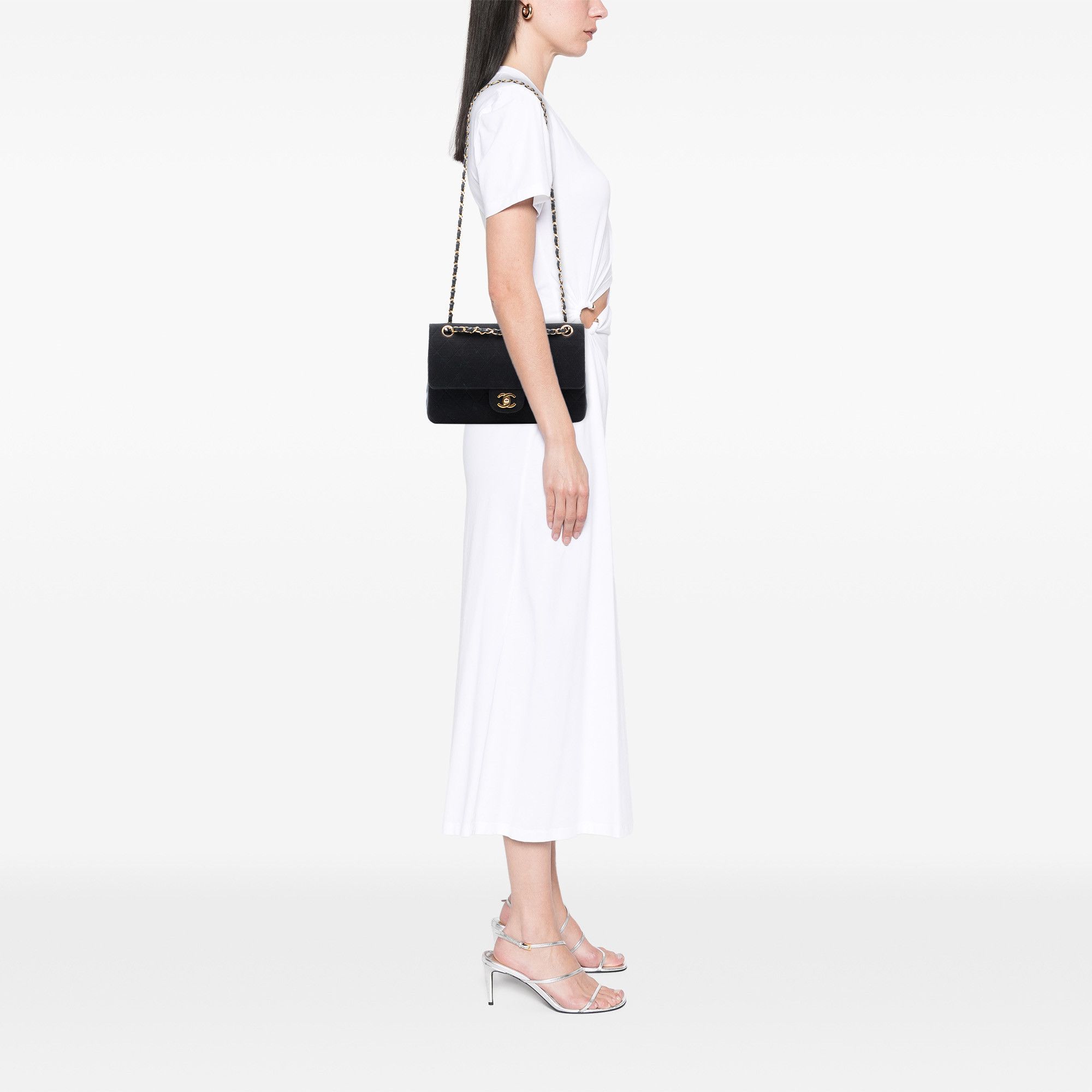 Chanel Chanel Medium Classic Jersey Double Flap Size ONE SIZE - 7 Thumbnail