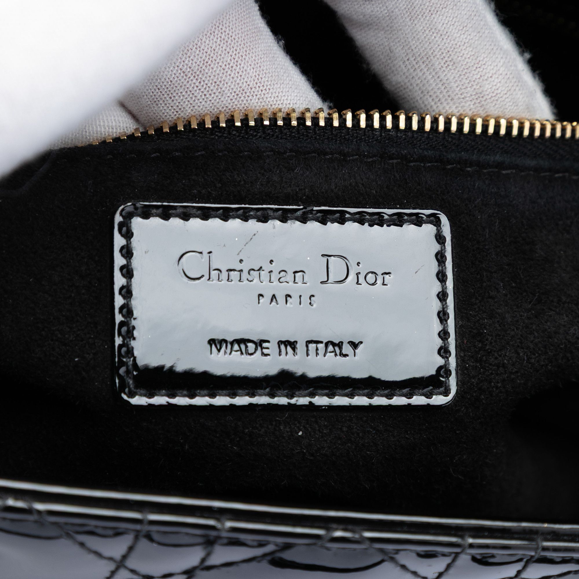 Dior Dior Large Patent Cannage Lady Dior Size ONE SIZE - 5 Thumbnail
