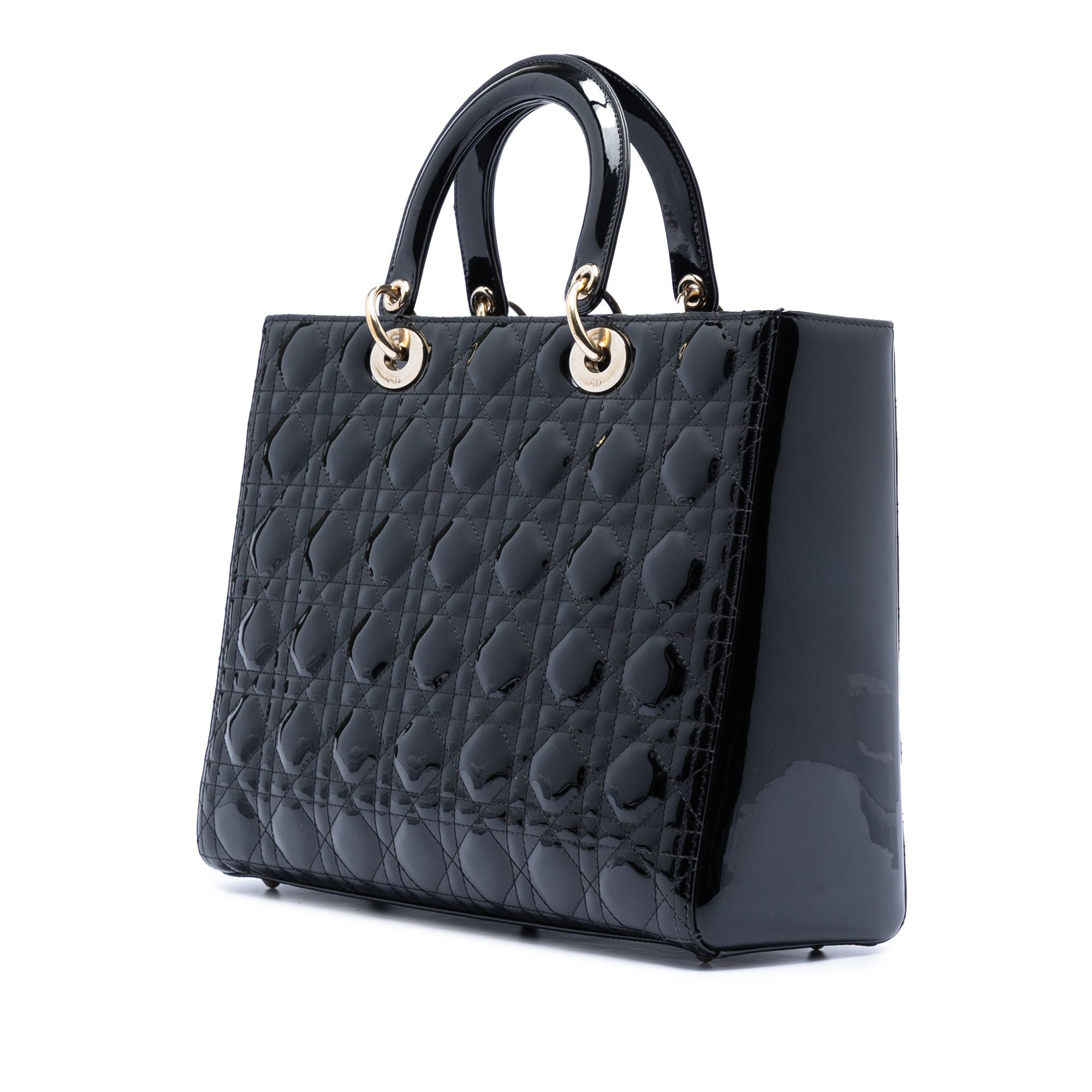 Dior Dior Large Patent Cannage Lady Dior Size ONE SIZE - 2 Thumbnail