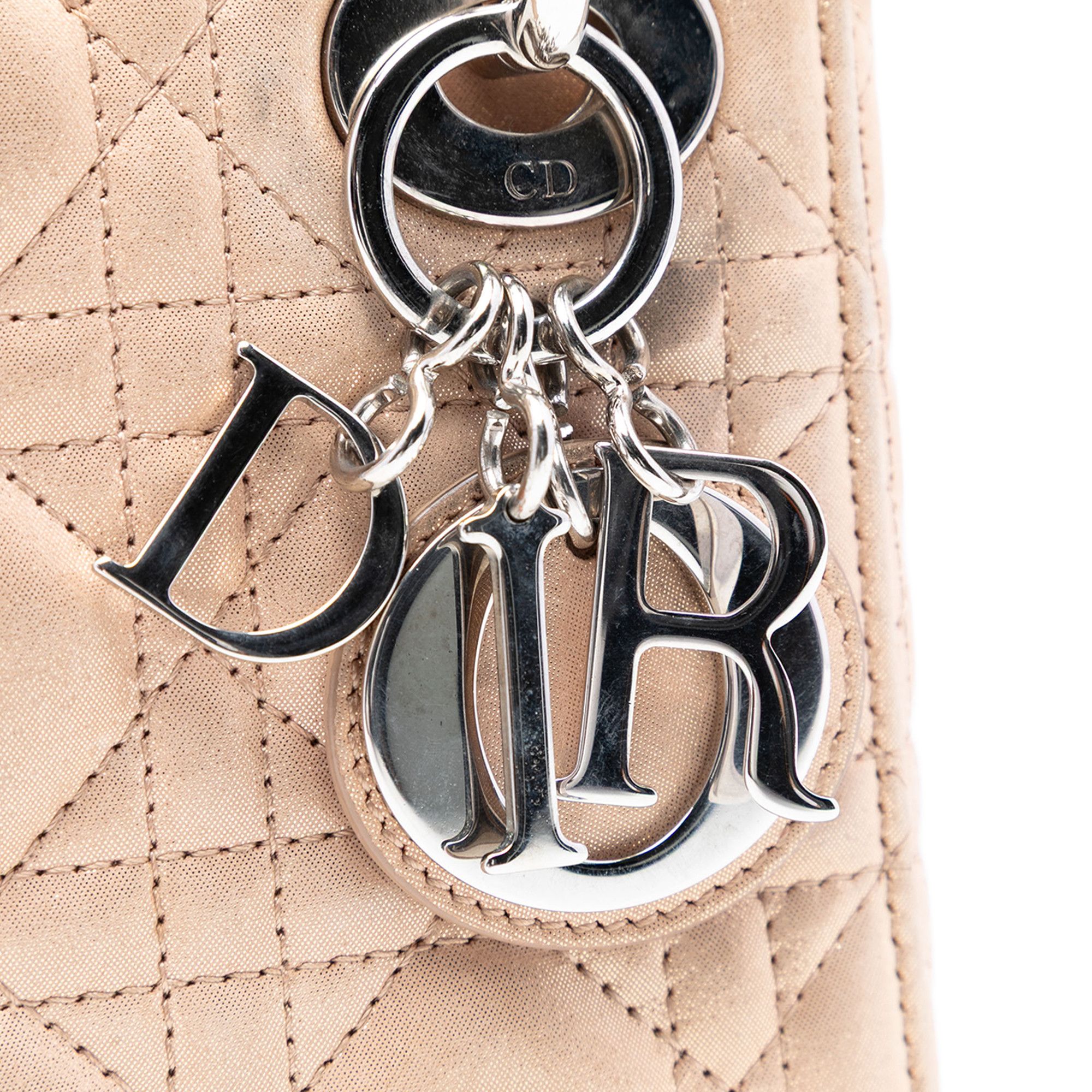 Dior Dior Mini Iridescent Lambskin Cannage Lady Dior Size ONE SIZE - 5 Thumbnail