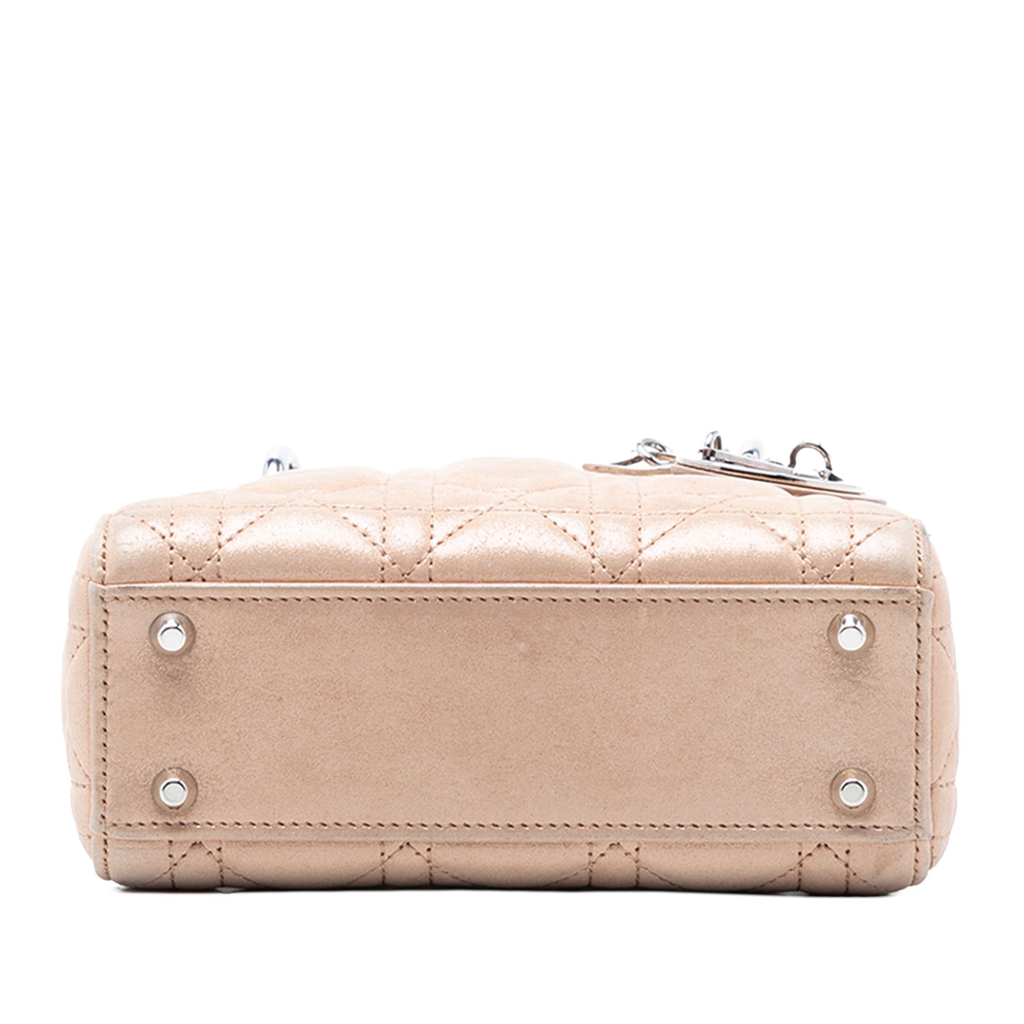 Dior Dior Mini Iridescent Lambskin Cannage Lady Dior Size ONE SIZE - 3 Thumbnail