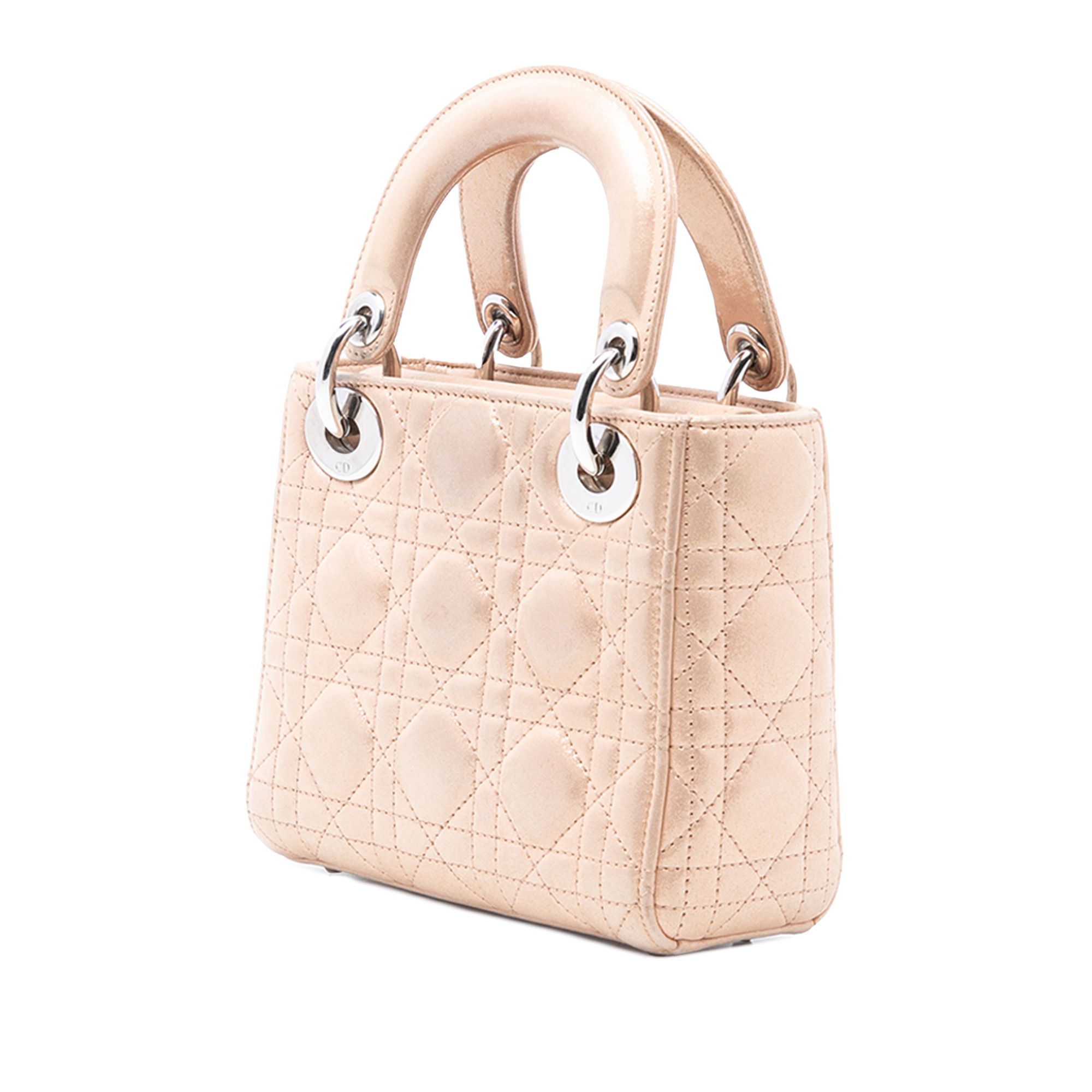 Dior Dior Mini Iridescent Lambskin Cannage Lady Dior Size ONE SIZE - 2 Thumbnail