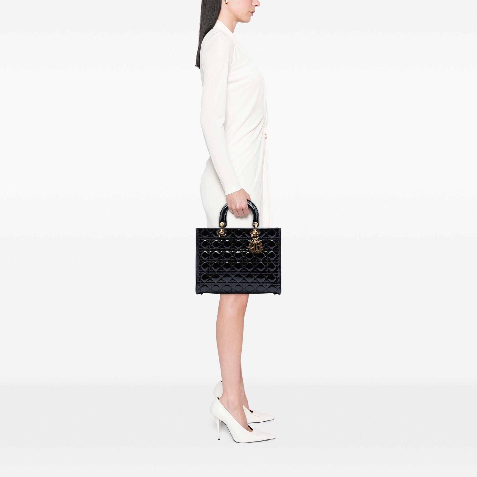 Dior Dior Large Patent Cannage Lady Dior Size ONE SIZE - 7 Thumbnail