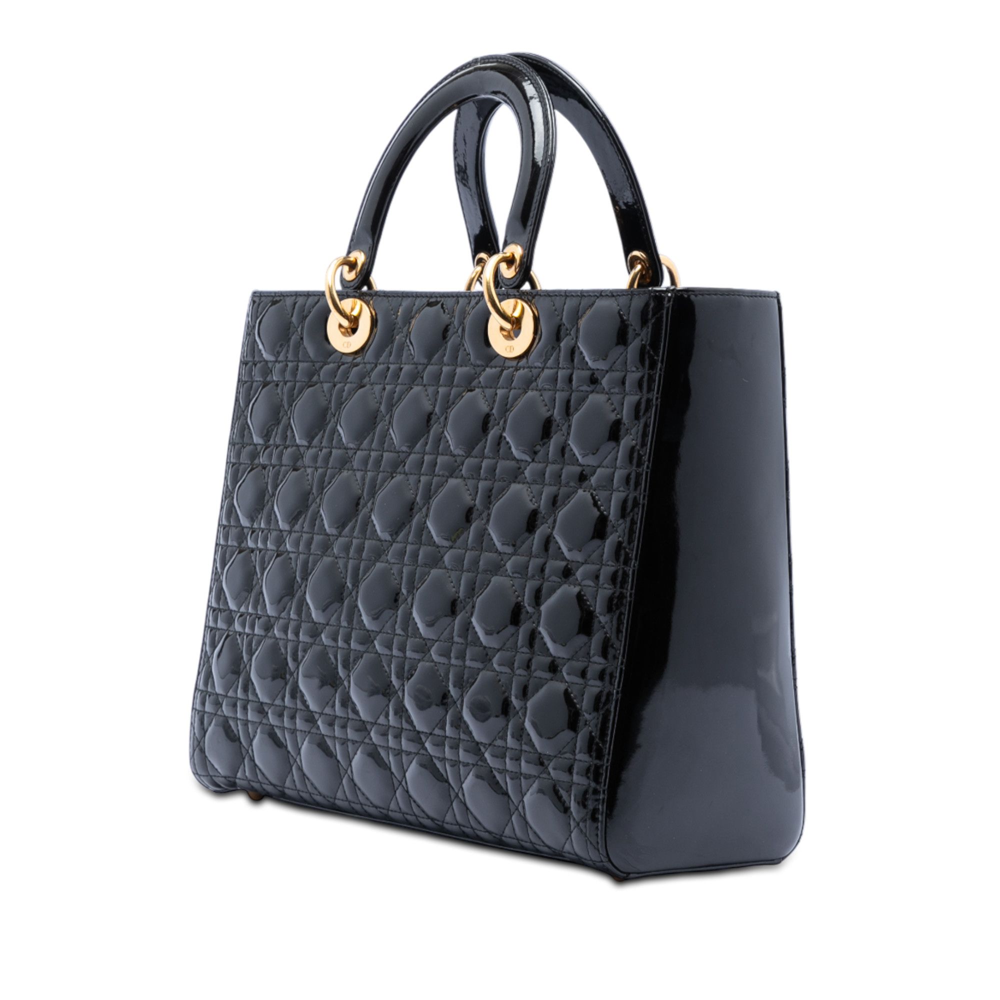 Dior Dior Large Patent Cannage Lady Dior Size ONE SIZE - 2 Thumbnail
