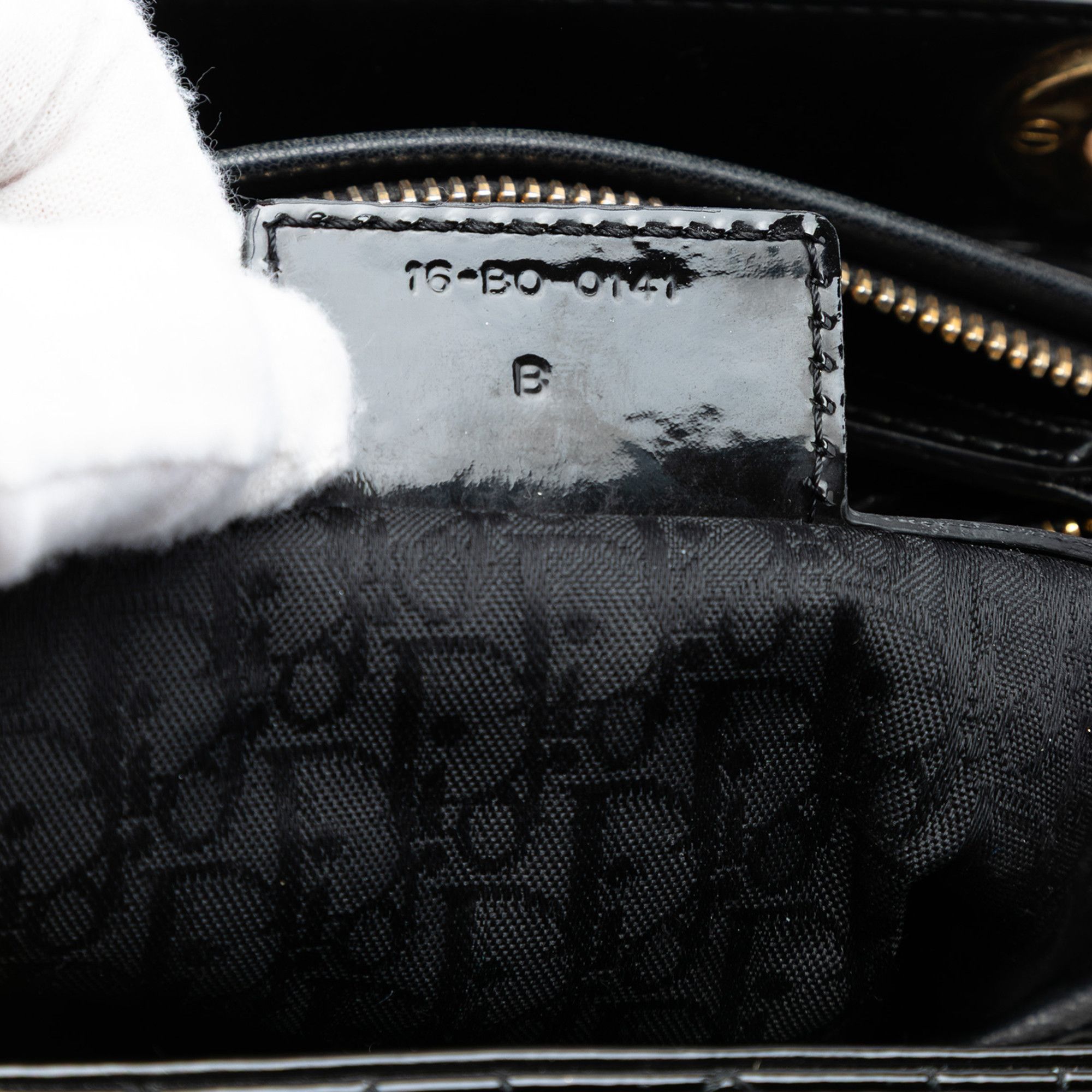 Dior Dior Large Patent Cannage Lady Dior Size ONE SIZE - 6 Thumbnail