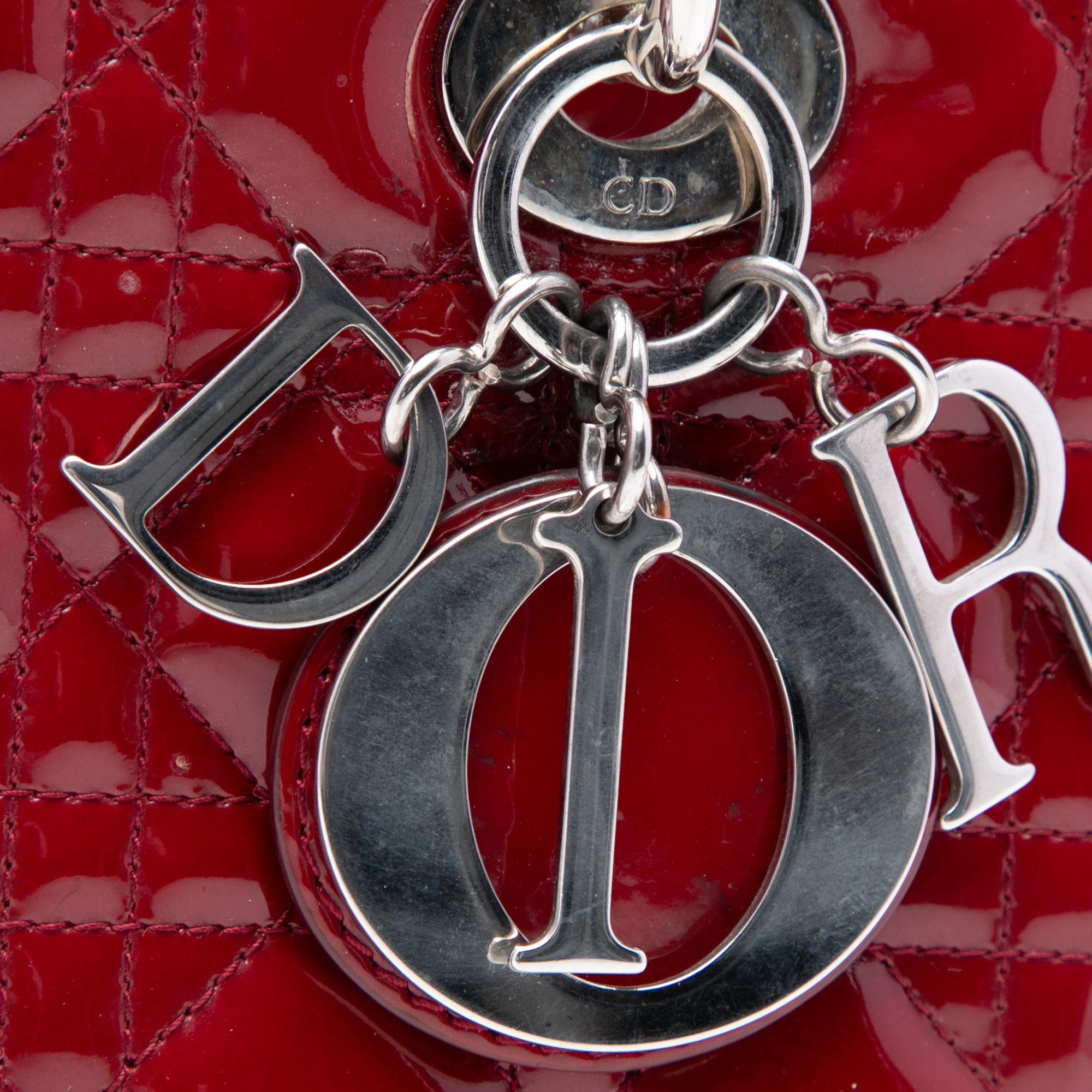 Dior Dior Medium Patent Cannage Lady Dior Size ONE SIZE - 6 Thumbnail