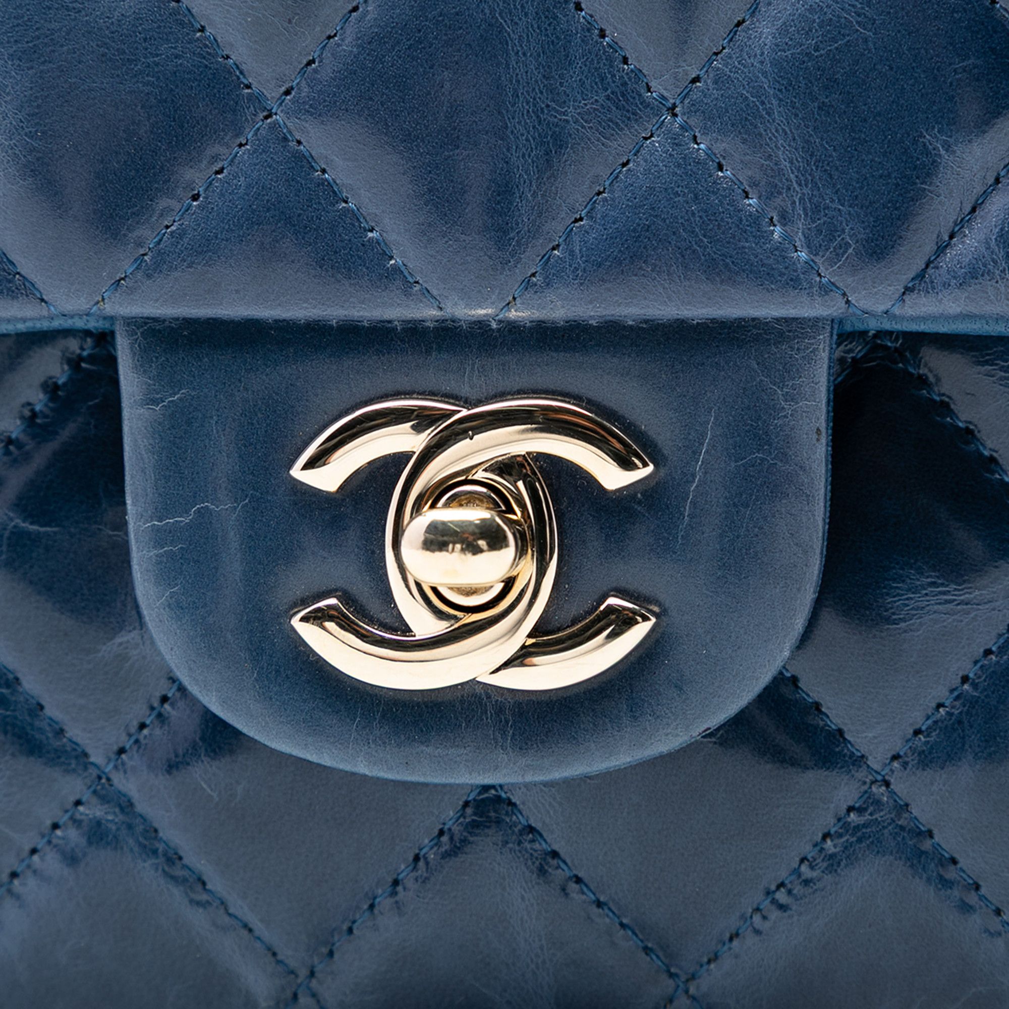 Chanel Chanel Medium Classic Glazed Calfskin Camellia Double Flap Size ONE SIZE - 5 Thumbnail