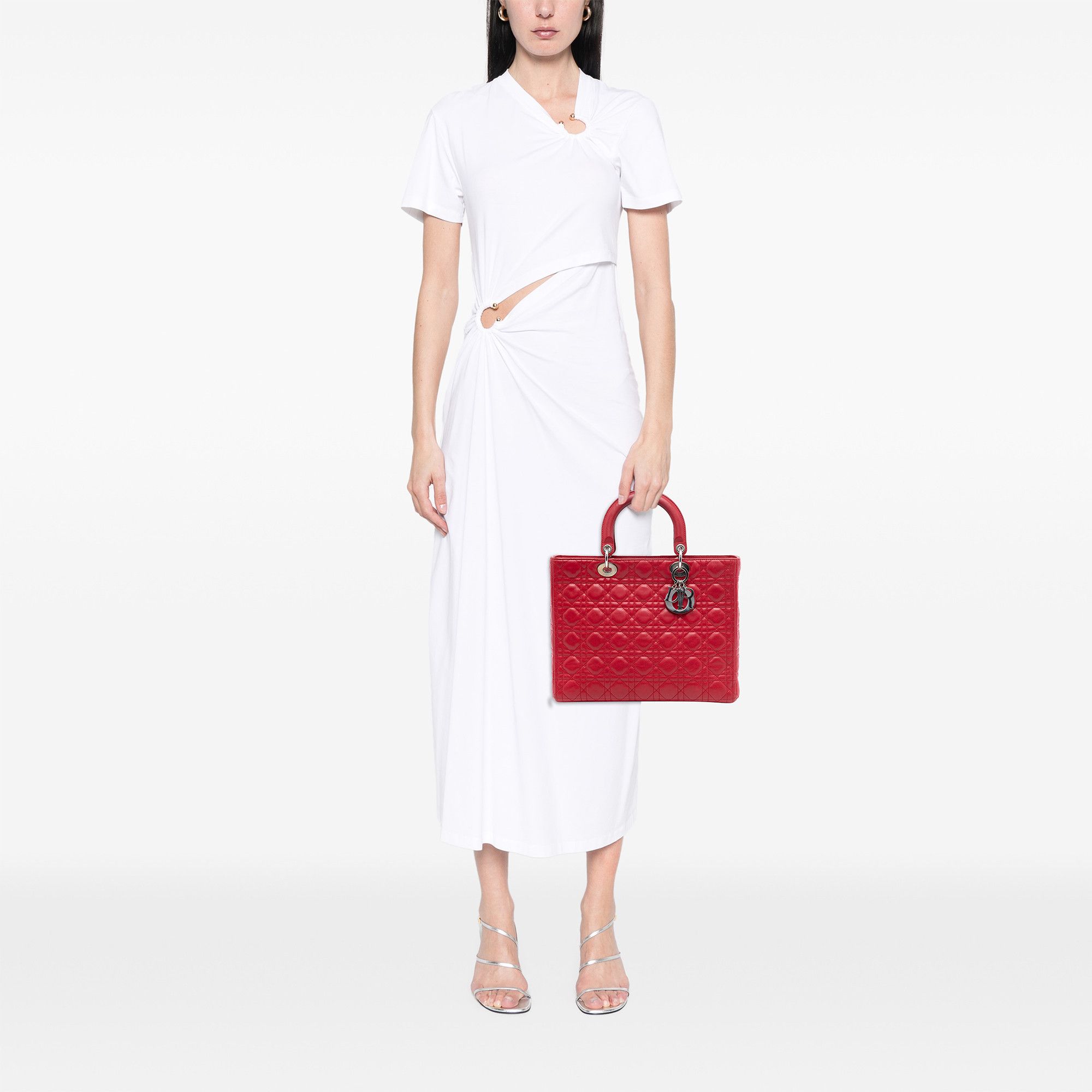 Dior Dior Large Lambskin Cannage Lady Dior Size ONE SIZE - 7 Thumbnail