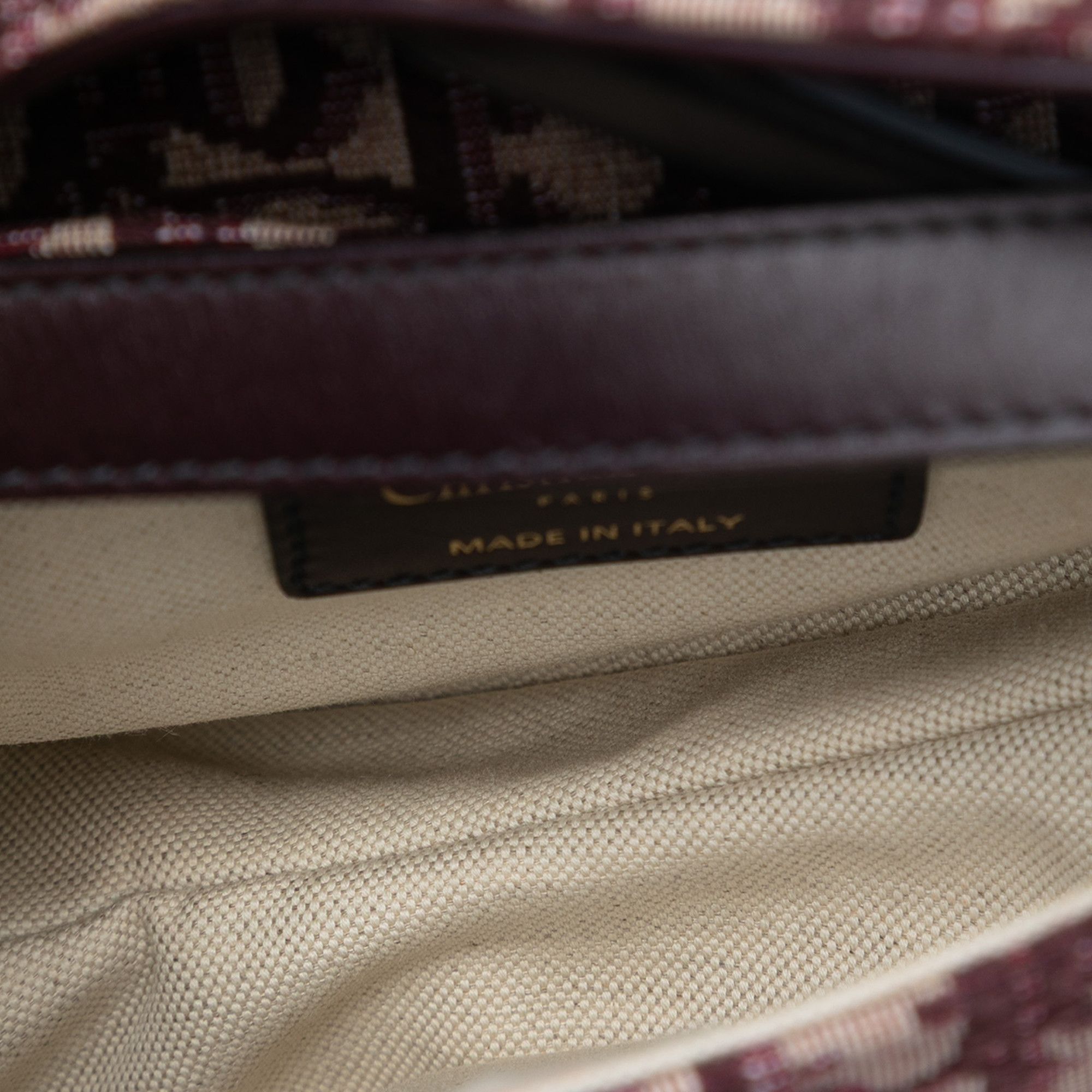 Dior Dior Mini Oblique Canvas Saddle Bag Size ONE SIZE - 4 Thumbnail