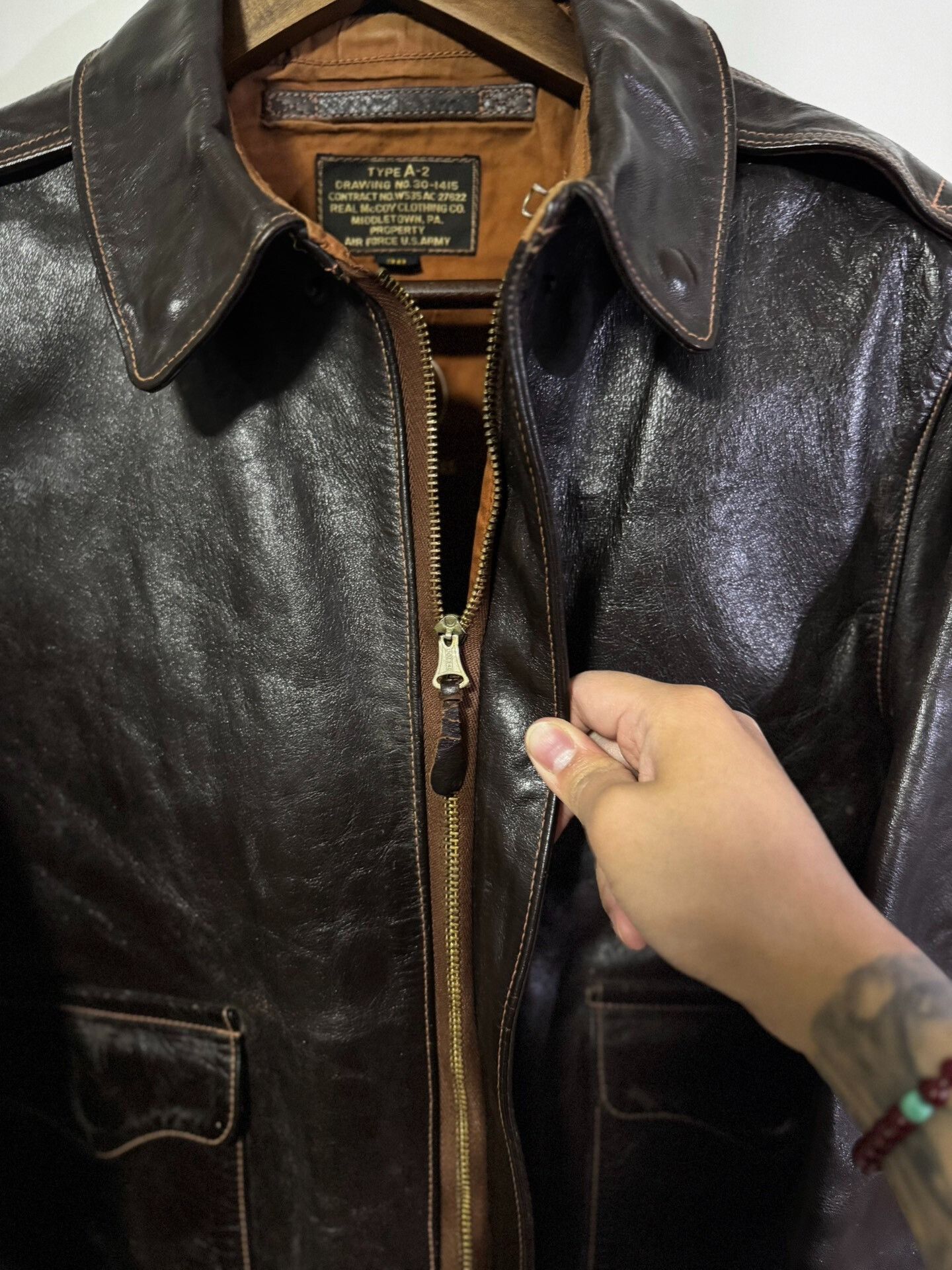 The Real McCoy's Real McCoy A2 Flight Jacket Size US M / EU 48-50 / 2 - 5 Thumbnail