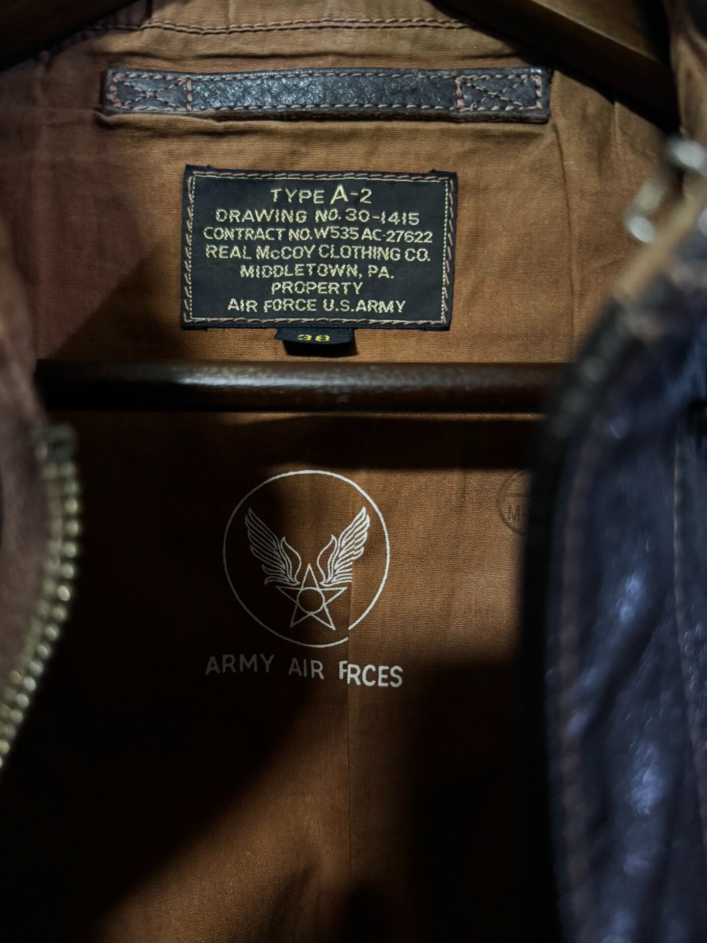 The Real McCoy's Real McCoy A2 Flight Jacket Size US M / EU 48-50 / 2 - 6 Thumbnail