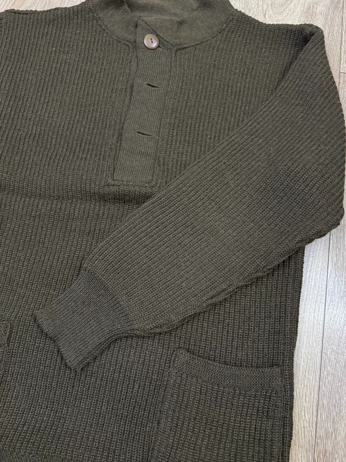 The Real McCoy's Olive Green Wool Knit Sweater Size US S / EU 44-46 / 1 - 5 Thumbnail