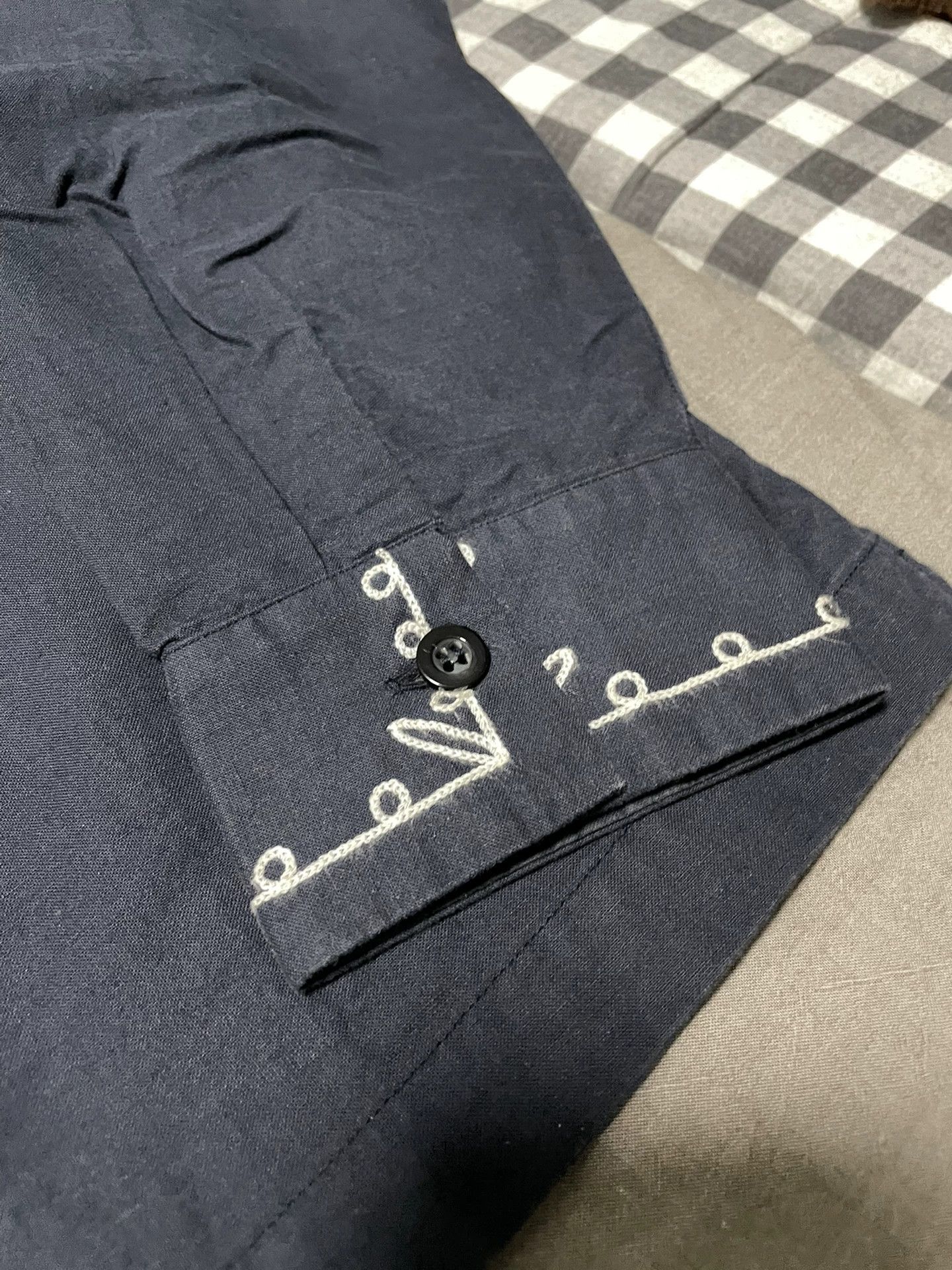 RATS JAPAN Vintage Dark Blue Rats Shirt Size US L / EU 52-54 / 3 - 4 Thumbnail