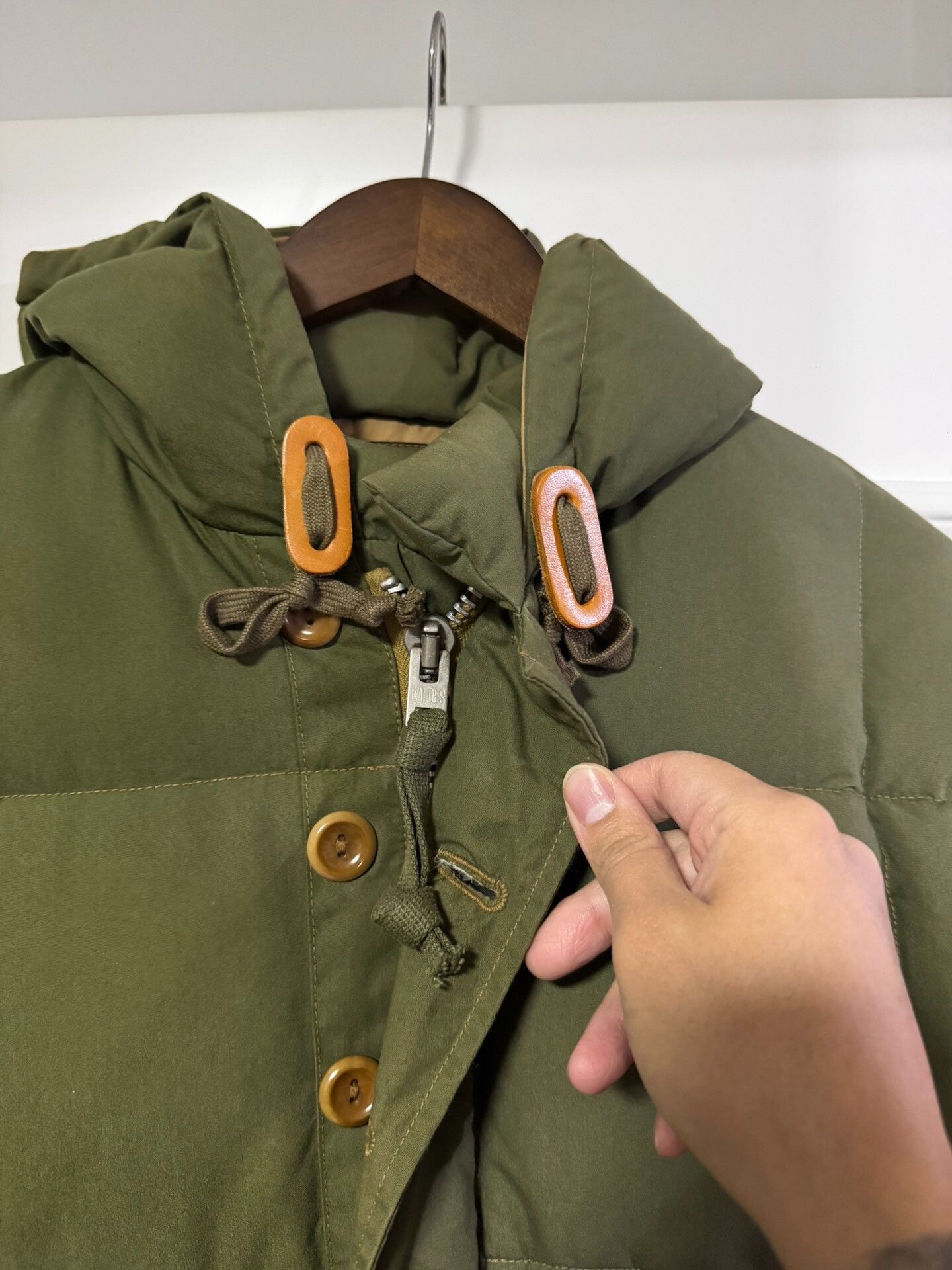 COLIMBO Vintage Green Down Jacket for Cold Weather Size US L / EU 52-54 / 3 - 2 Thumbnail