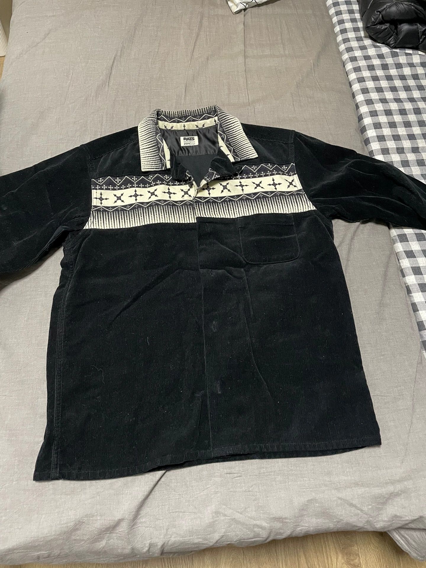 RATS JAPAN Rats Corduroy Shirt with Patterned Yoke Size US M / EU 48-50 / 2 - 3 Thumbnail