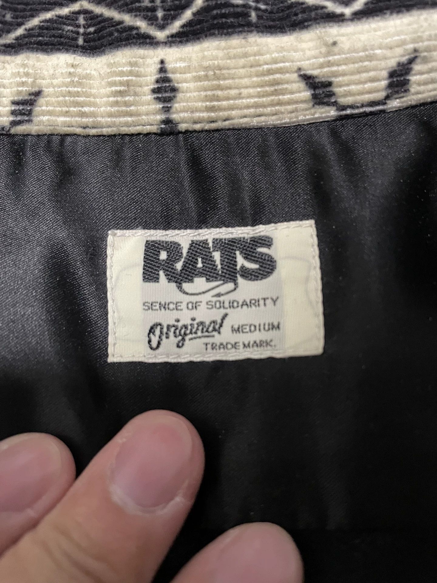 RATS JAPAN Rats Corduroy Shirt with Patterned Yoke Size US M / EU 48-50 / 2 - 4 Thumbnail