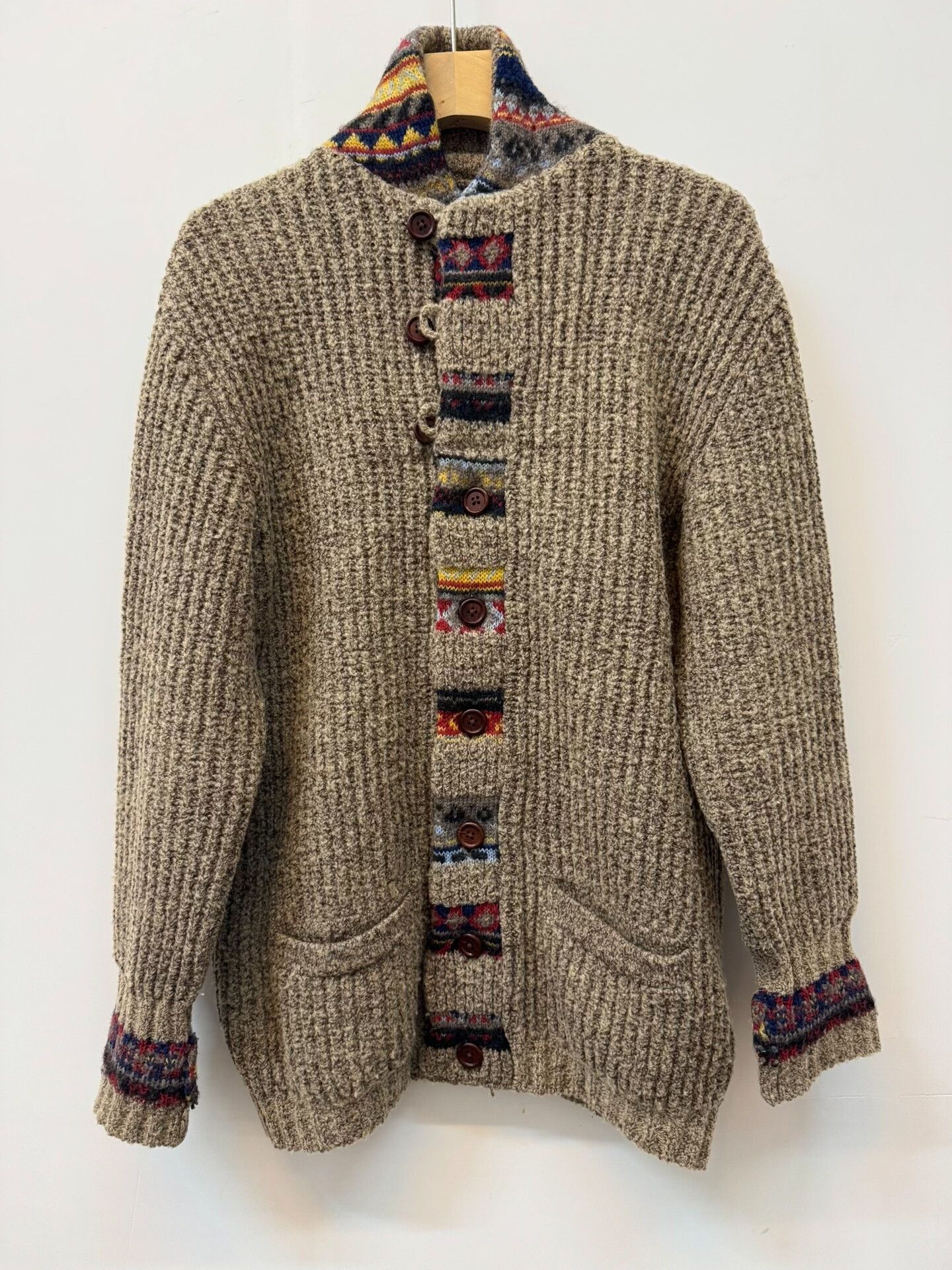 Kapital Kapital Wool Cardigan with Colorful Details Size US XS / EU 42 / 0 - 2 Thumbnail