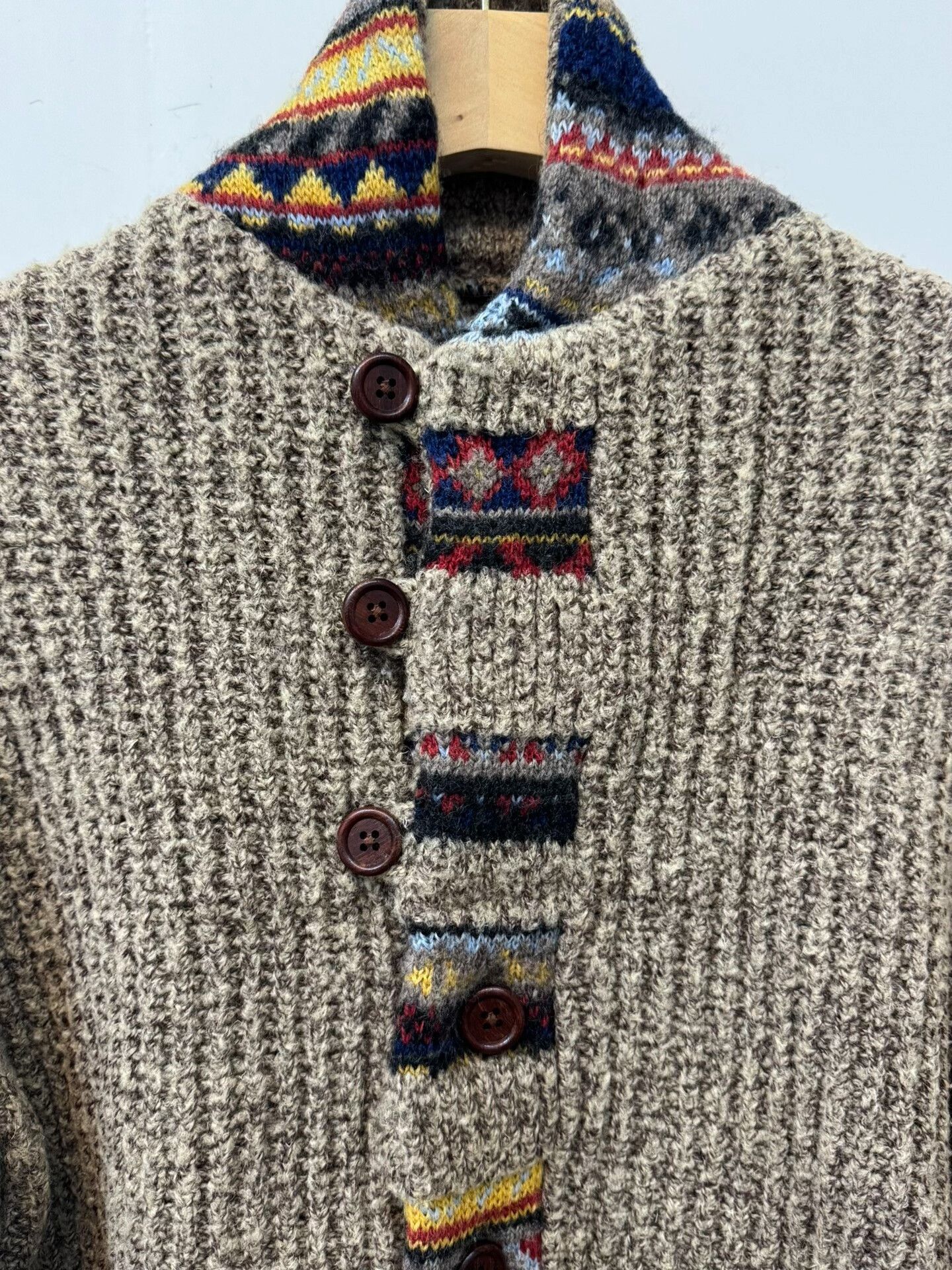 Kapital Kapital Wool Cardigan with Colorful Details Size US XS / EU 42 / 0 - 3 Thumbnail