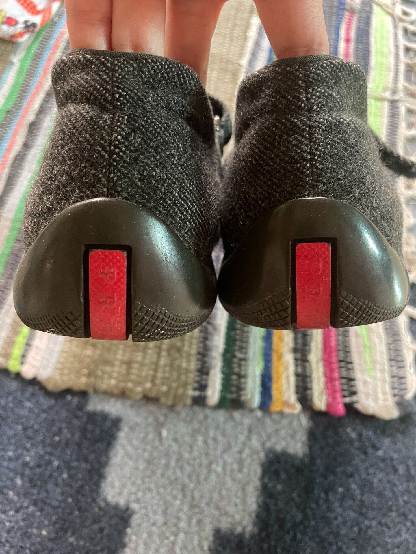 Prada Vintage Prada Gray Mary Jane Shoes Size US 5.5 / IT 35.5 - 4 Thumbnail