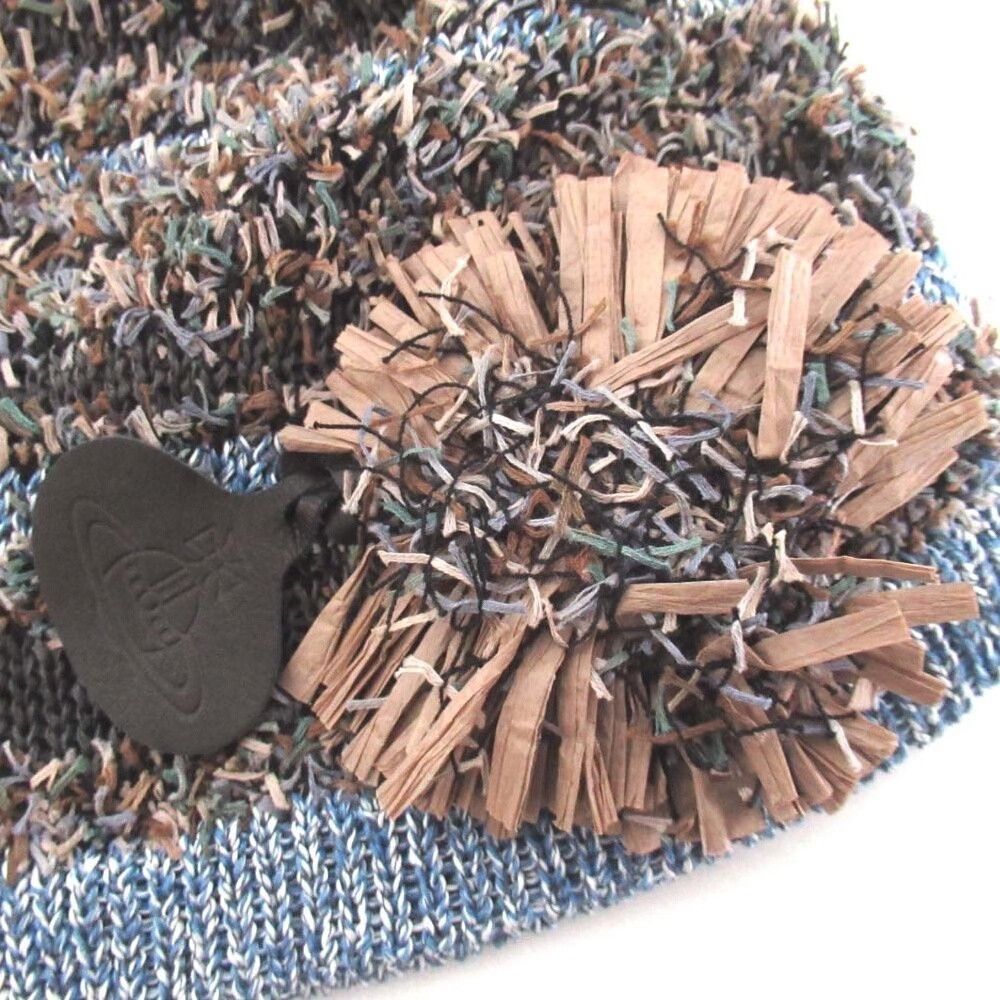 Vivienne Westwood Vivienne Westwood Knitted Hat in Blue Gray Size ONE SIZE - 3 Thumbnail