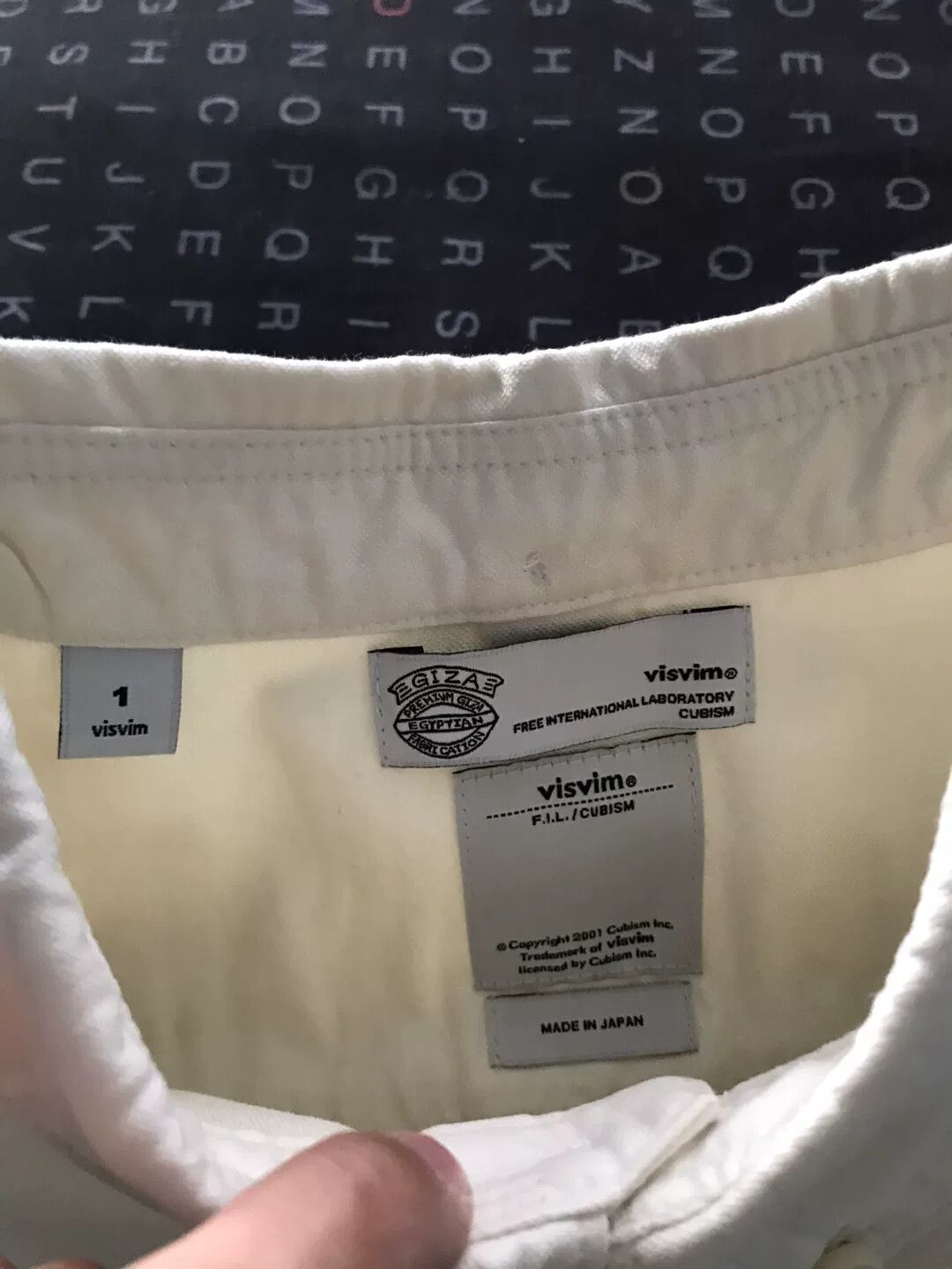 Visvim Visvim Flag Shirt in Ivory Color Size US S / EU 44-46 / 1 - 5 Thumbnail