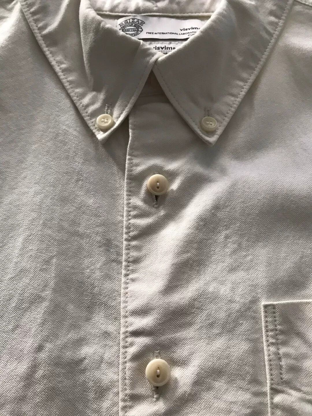 Visvim Visvim Flag Shirt in Ivory Color Size US S / EU 44-46 / 1 - 6 Thumbnail