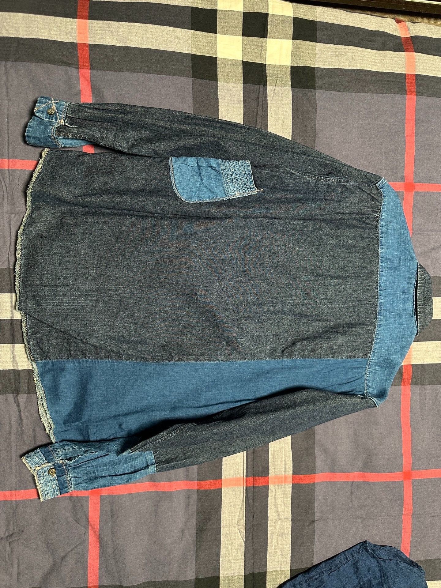 Kapital KAPITAL Blue Dye Patchwork Denim Shirt Size US M / EU 48-50 / 2 - 6 Thumbnail