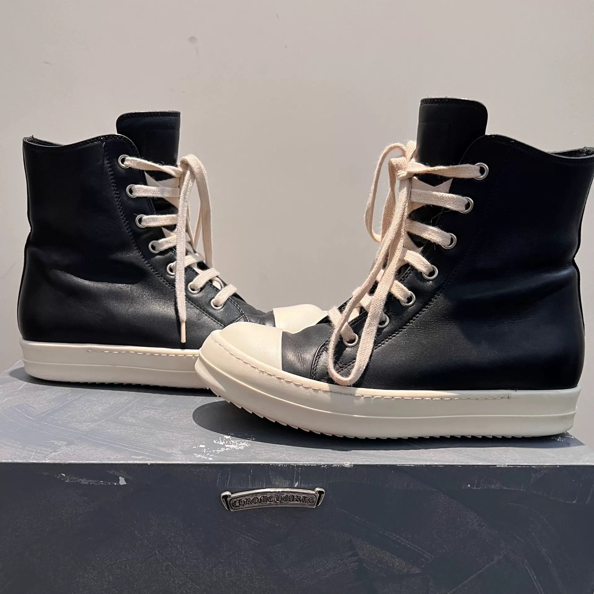Rick Owens Rick Owens Classic High-Top Sneakers Size US 5 / EU 37 - 2 Thumbnail
