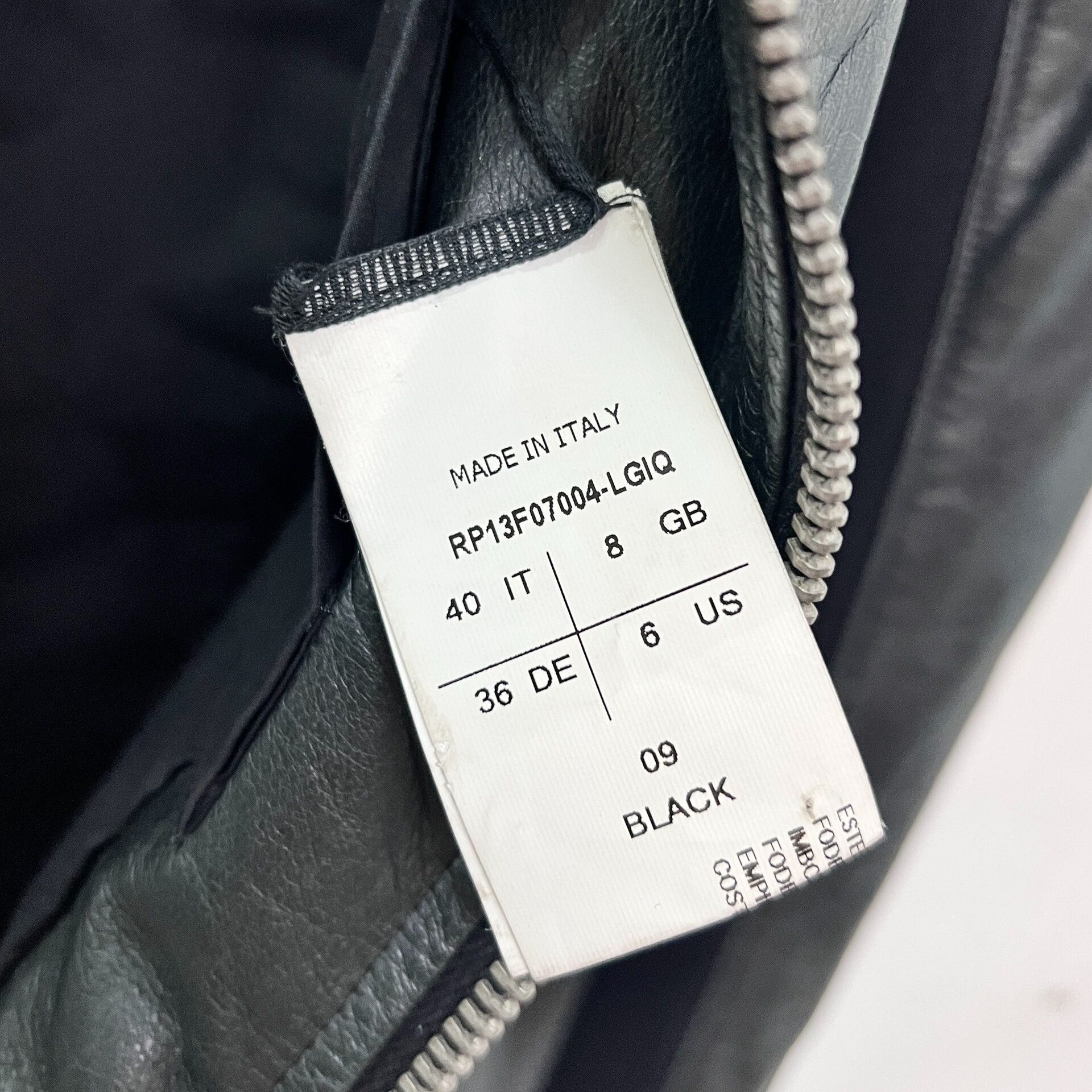 Rick Owens Black Rick Owens Leather Jacket Size S / US 4 / IT 40 - 4 Thumbnail