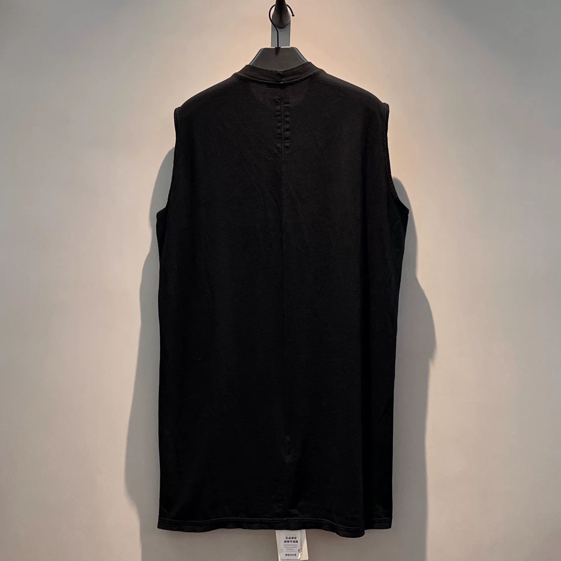 Rick Owens Drkshdw Rick Owens DRKSHDW Sleeveless Black Vest Size US M / EU 48-50 / 2 - 2 Thumbnail