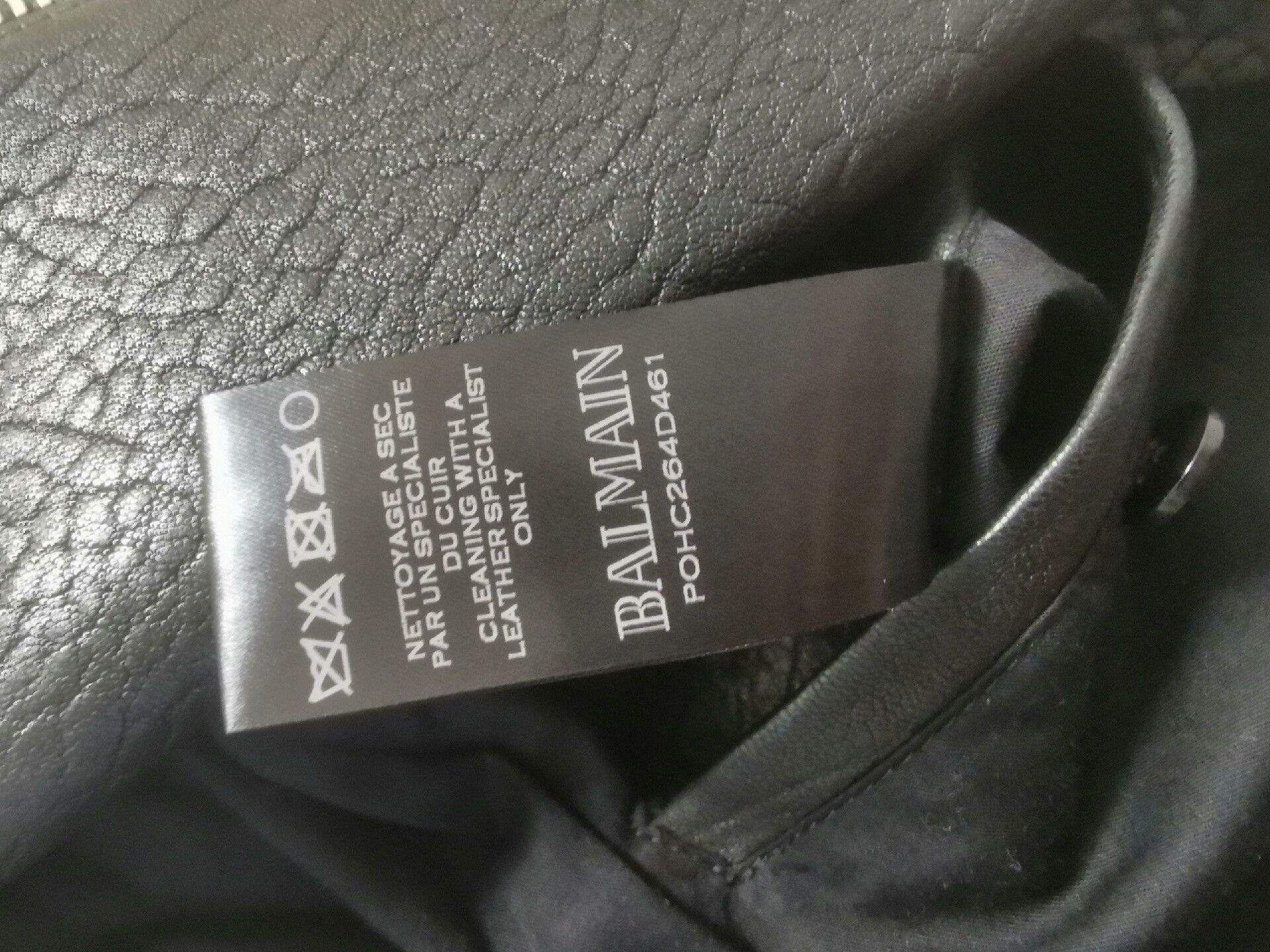 Balmain Classic Black Balmain Leather Jacket Size US M / EU 48-50 / 2 - 8 Thumbnail
