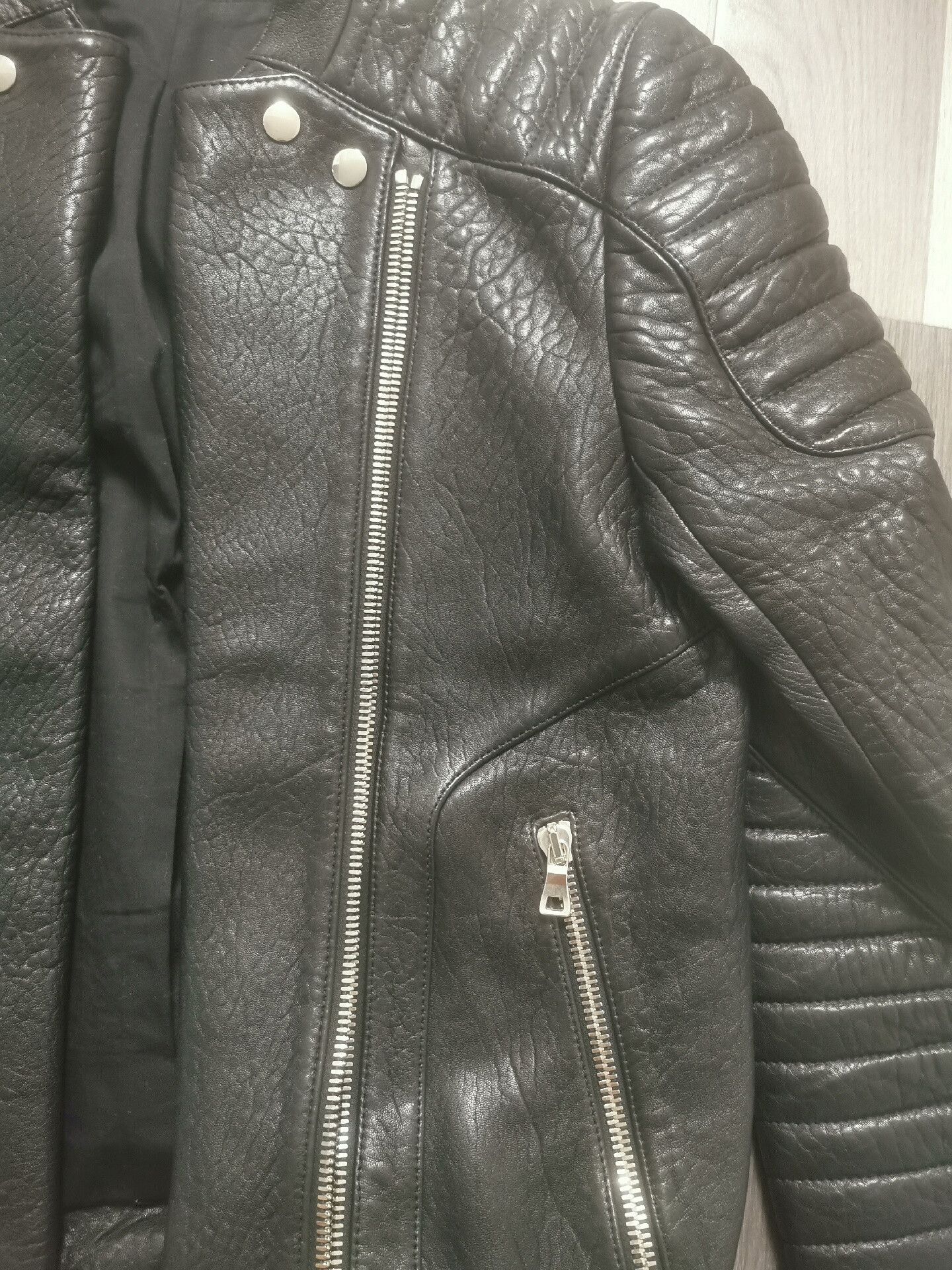 Balmain Classic Black Balmain Leather Jacket Size US M / EU 48-50 / 2 - 2 Thumbnail